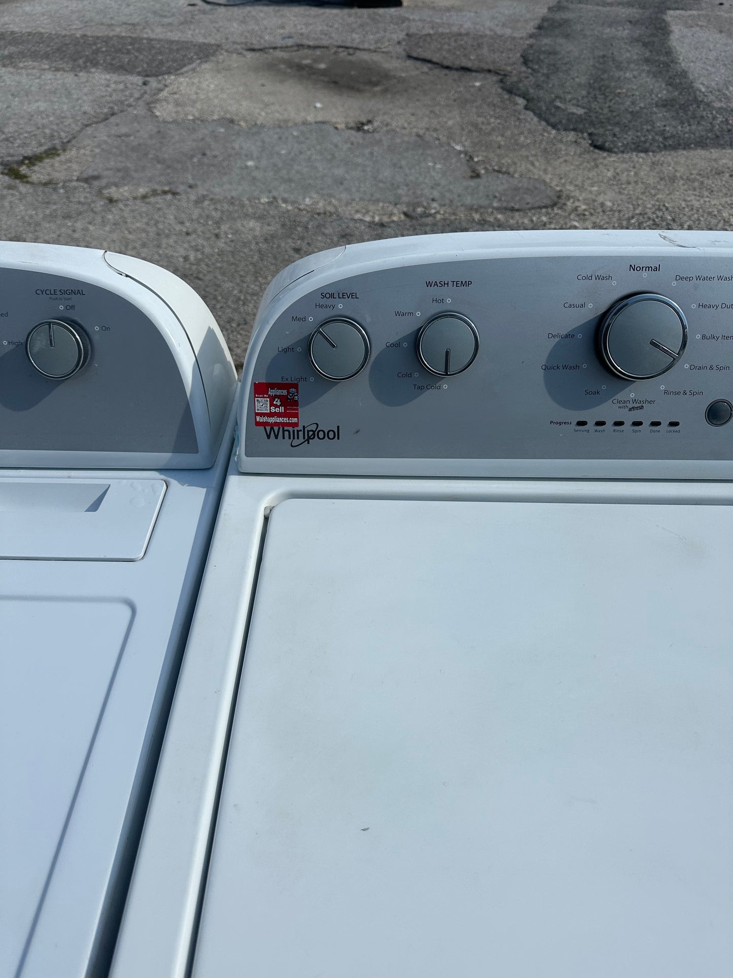 Whirlpool Washer And Electric Dryer Set