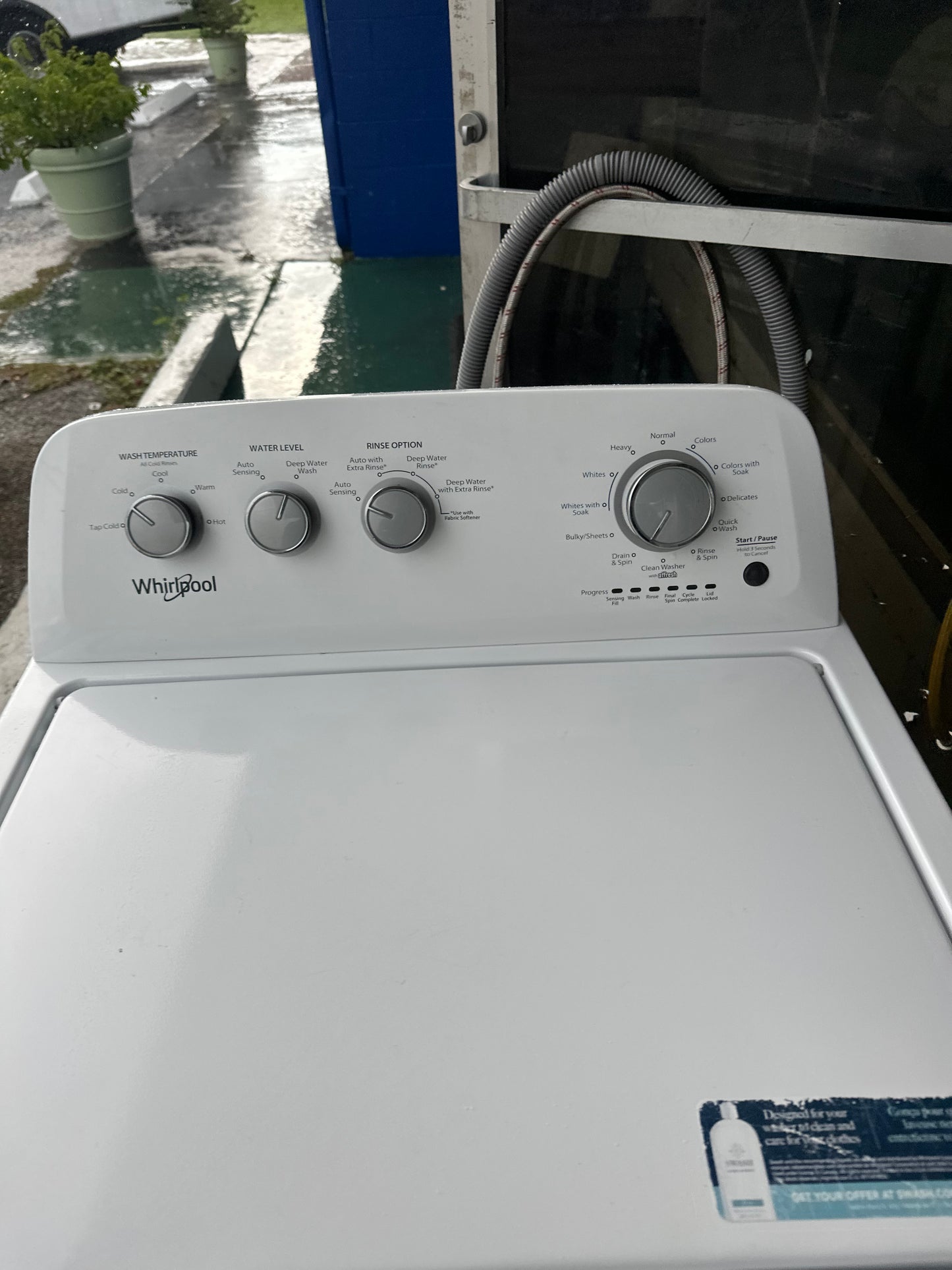 Whirlpool 3.8 cu. ft. Top Load Washer with Deep Water Wash Option