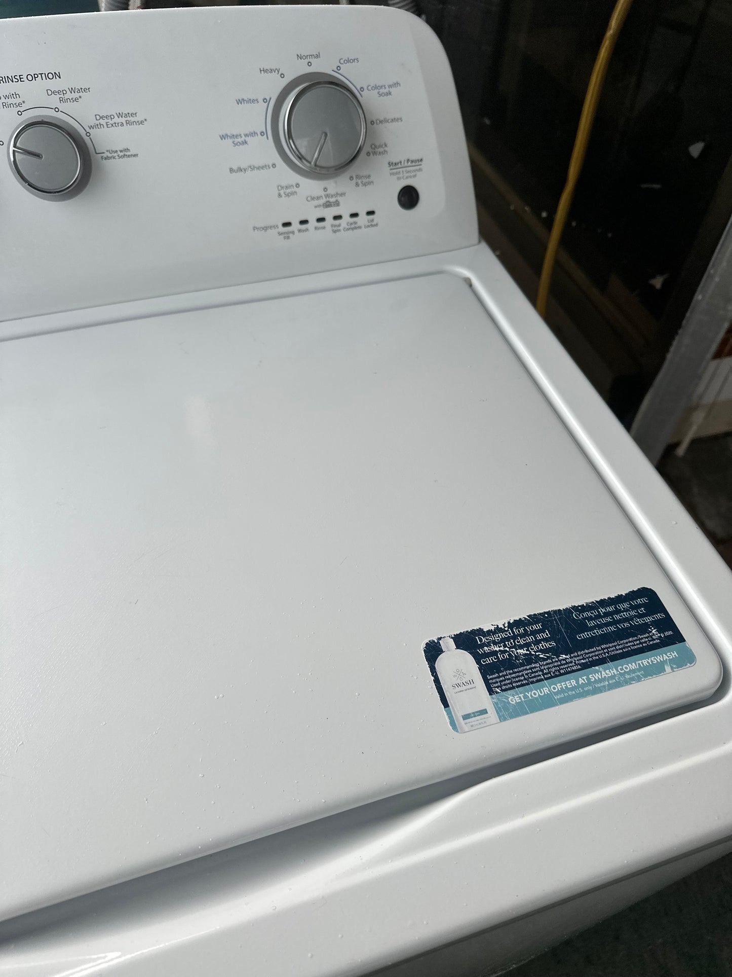 Whirlpool 3.8 cu. ft. Top Load Washer with Deep Water Wash Option