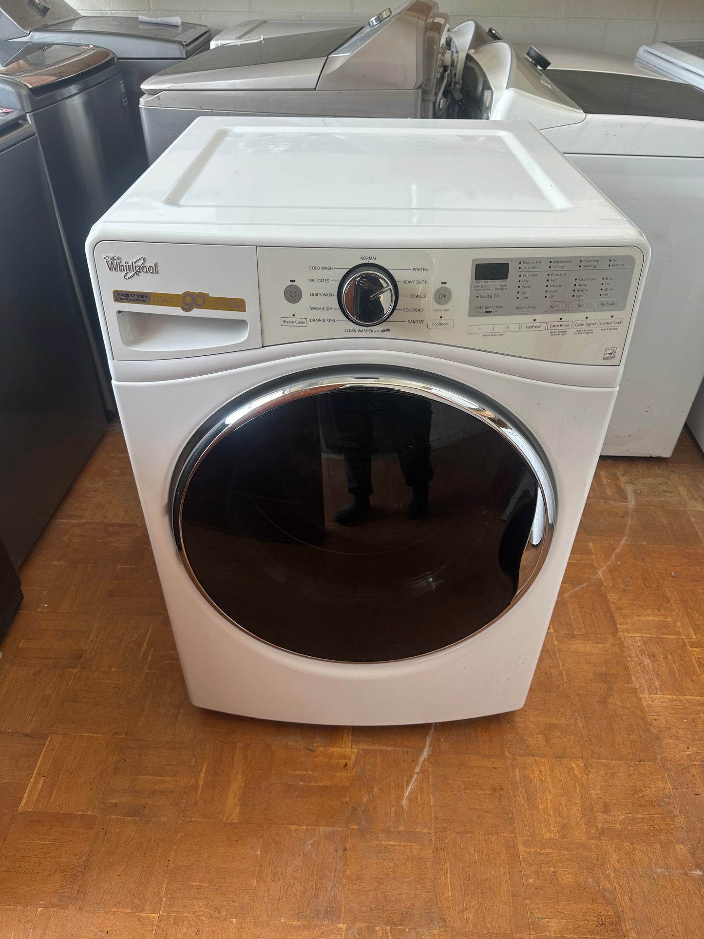 Whirlpool 4.5 cu ft Front‑Load Washer with Load & Go