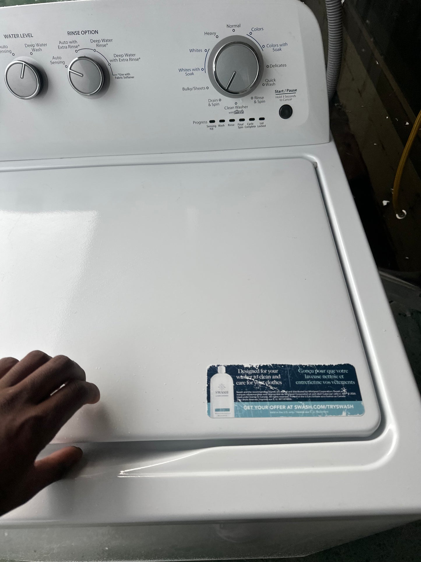Whirlpool 3.8 cu. ft. Top Load Washer with Deep Water Wash Option