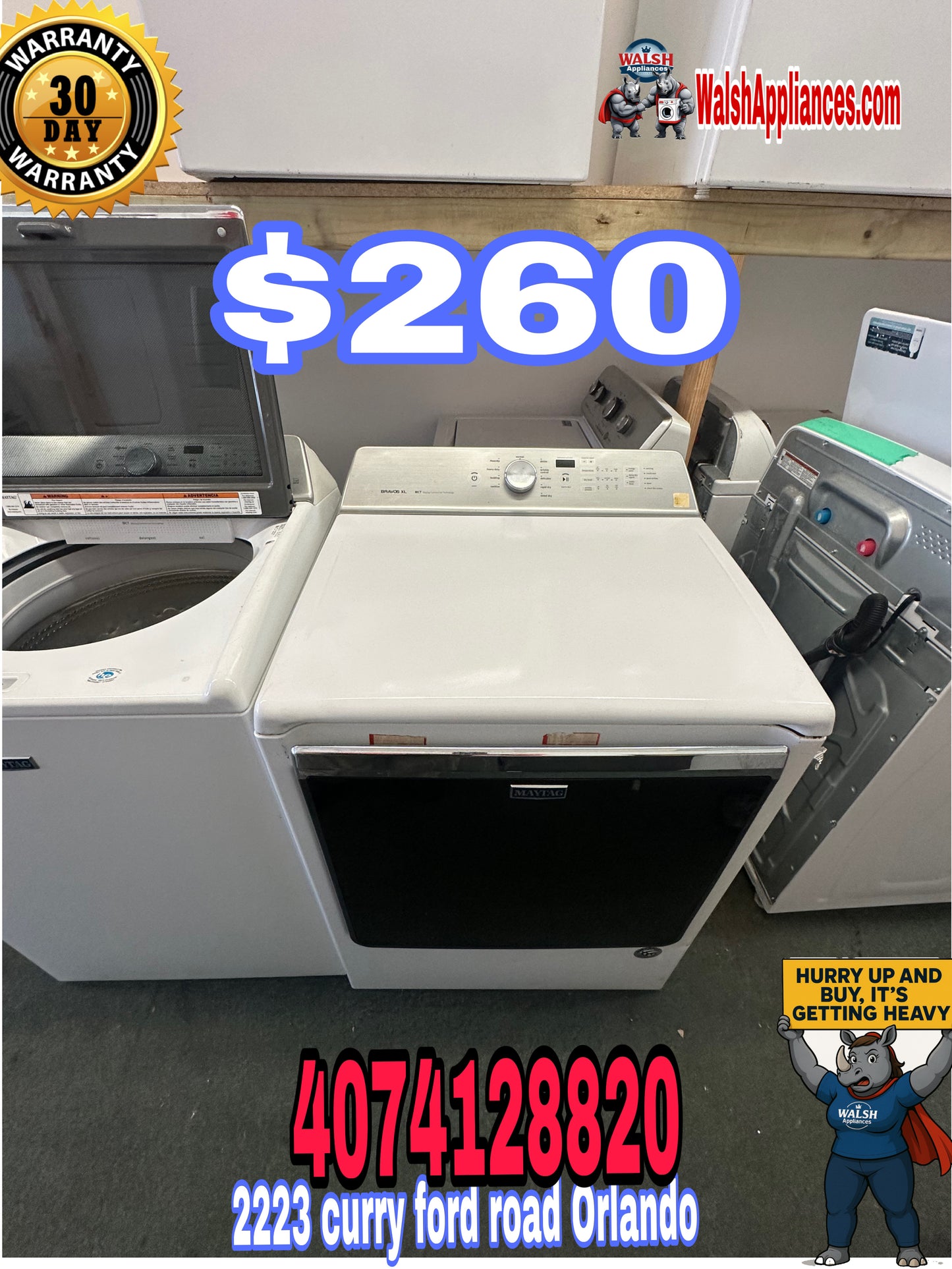 Maytag 8.8 cu. ft. Electric Dryer with PowerDry & Advanced Moisture Sensing