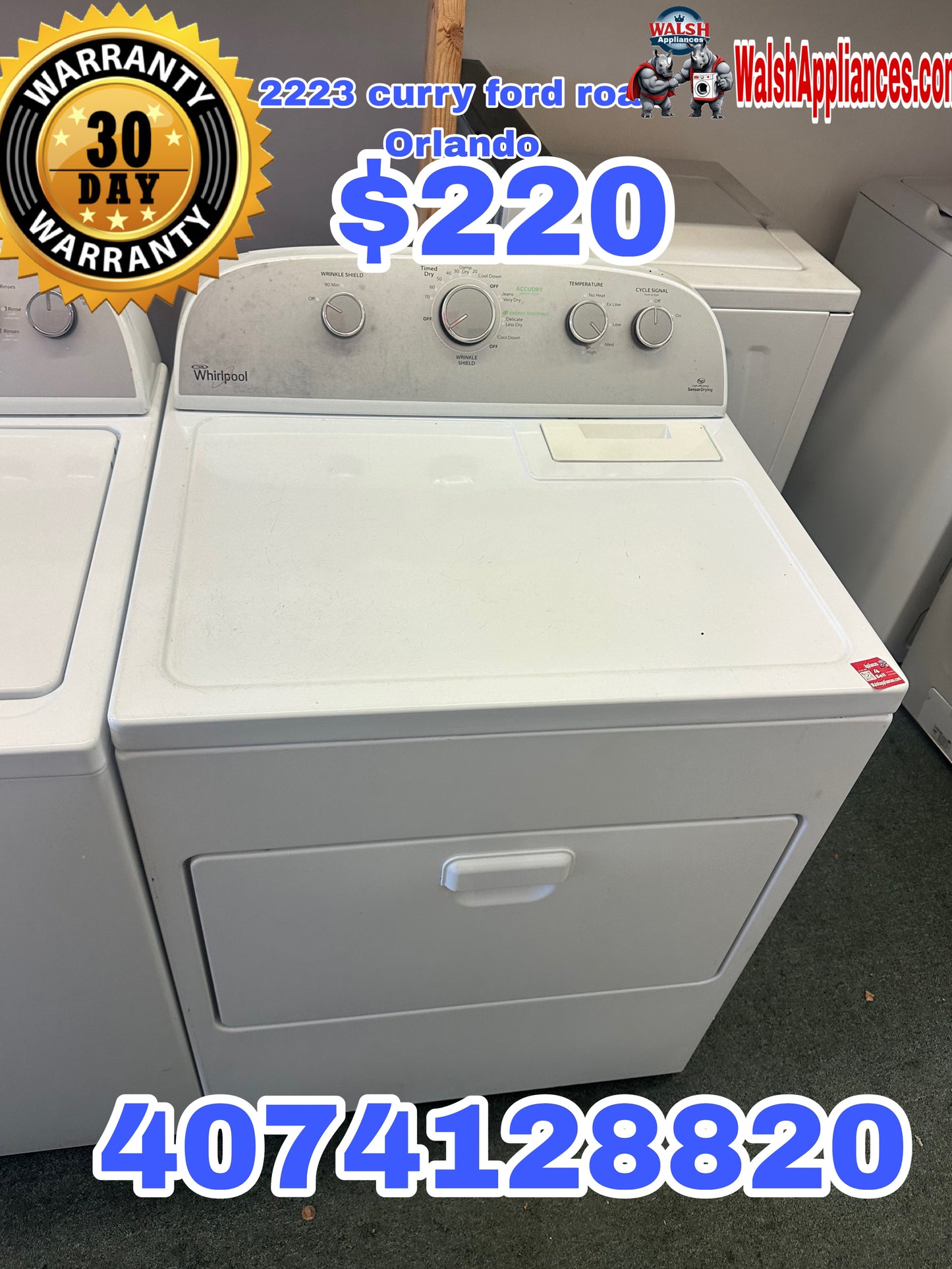 Whirlpool 7.0 cu. ft. Electric Dryer