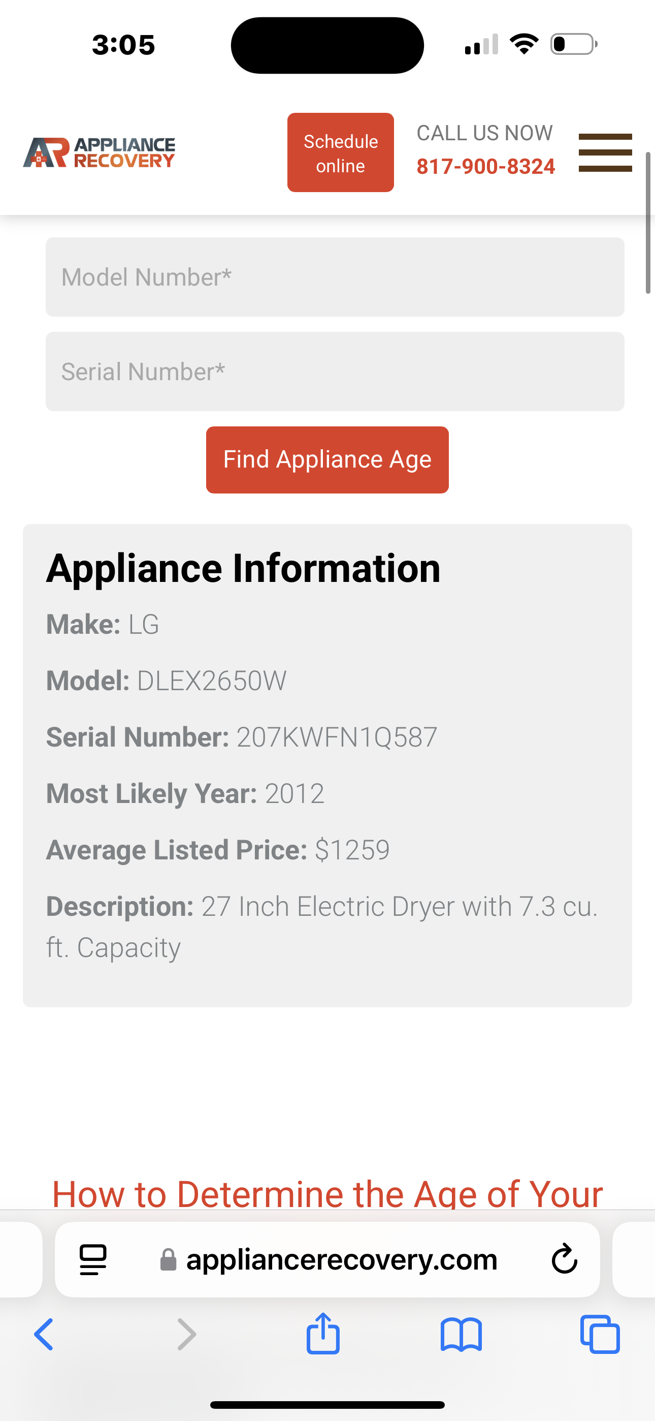 27 Inch Electric Dryer with 7.3 cu. ft. Capacity