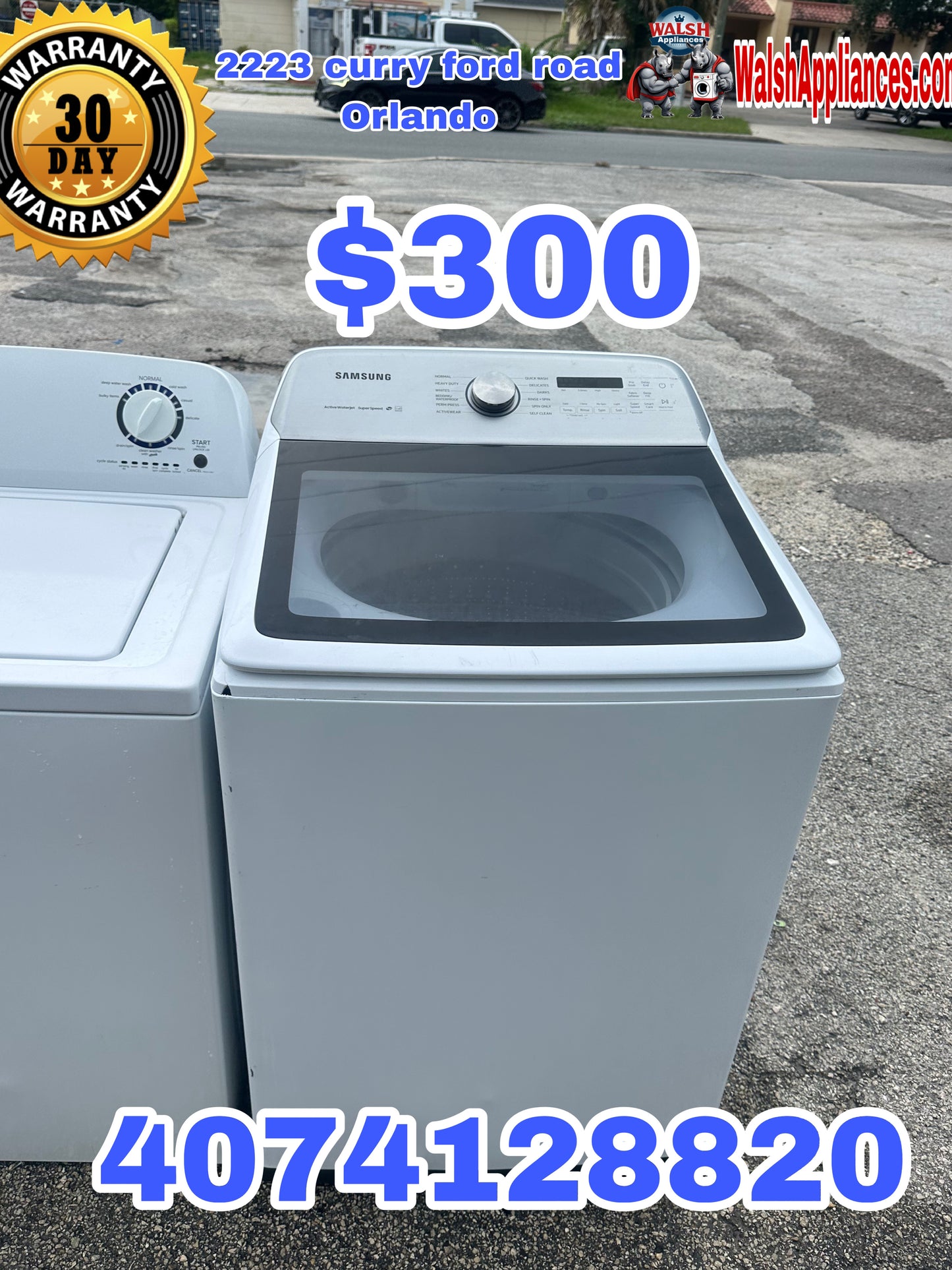 Samsung 5.0 cu. ft. Top Load Washer with Active WaterJet.