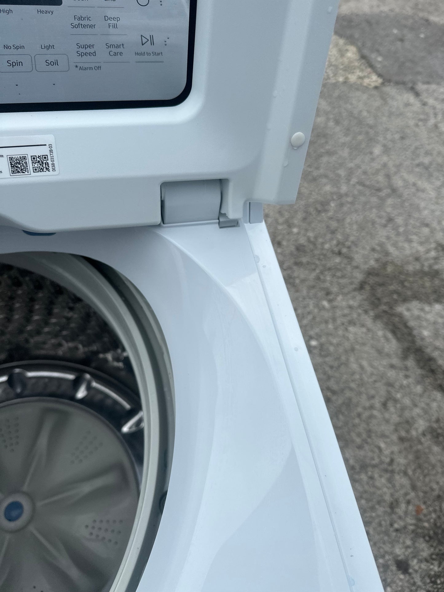 Samsung 5.0 cu. ft. Top Load Washer with Active WaterJet.