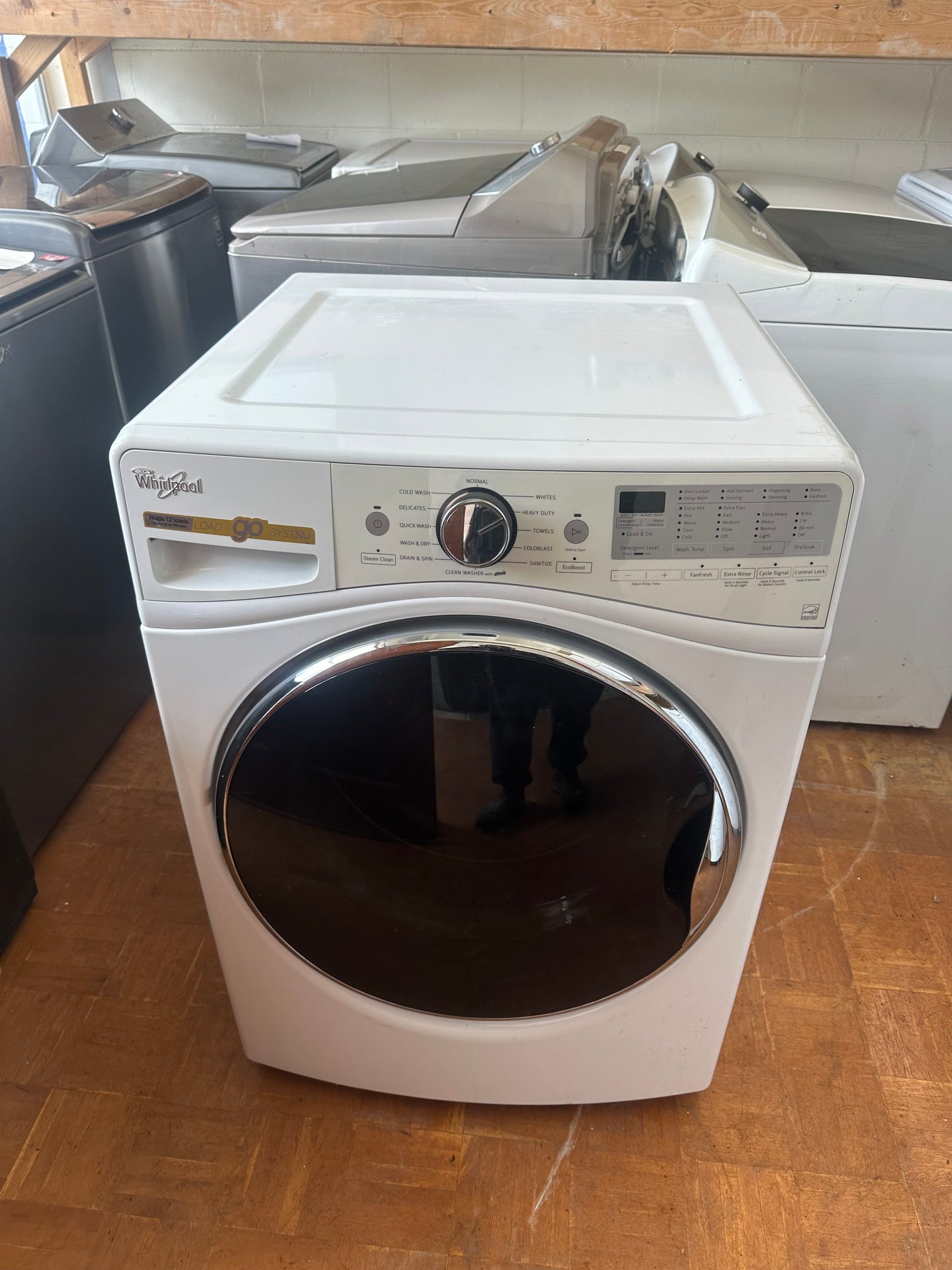 Whirlpool 4.5 cu ft Front‑Load Washer with Load & Go