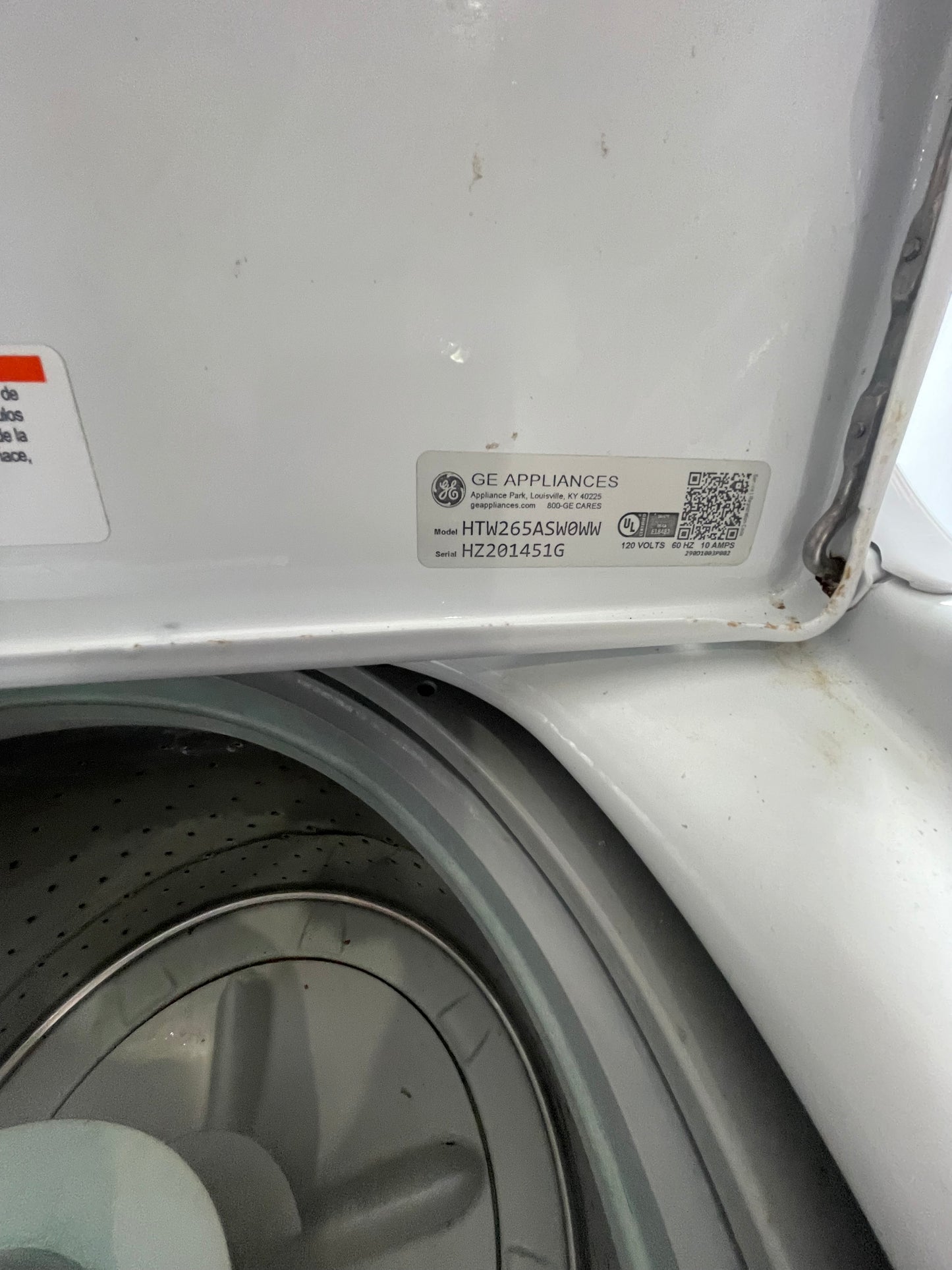 GE 4.2 Cu. Ft. Top Load Washer