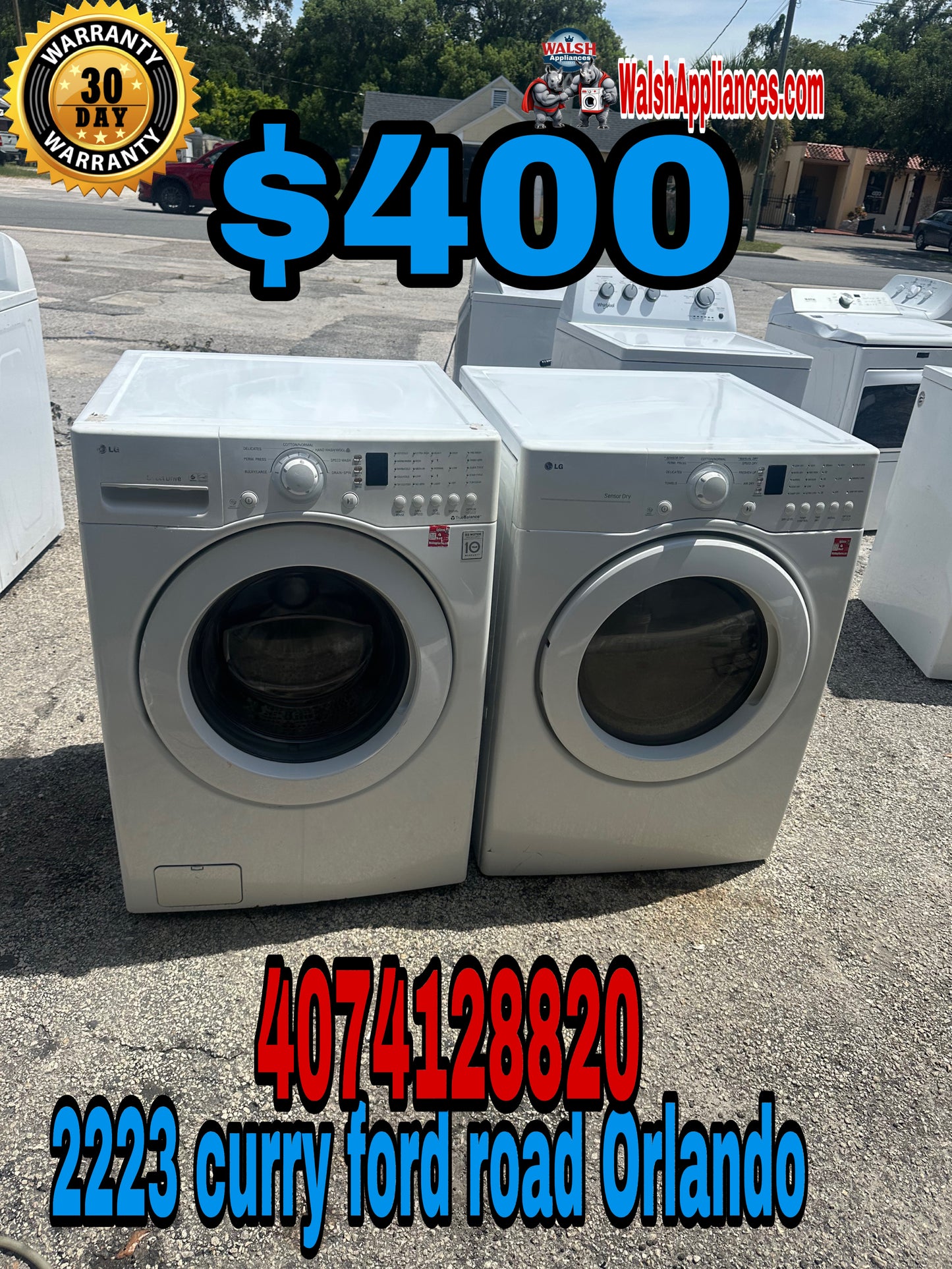 Lg Washer And Electric Dryer