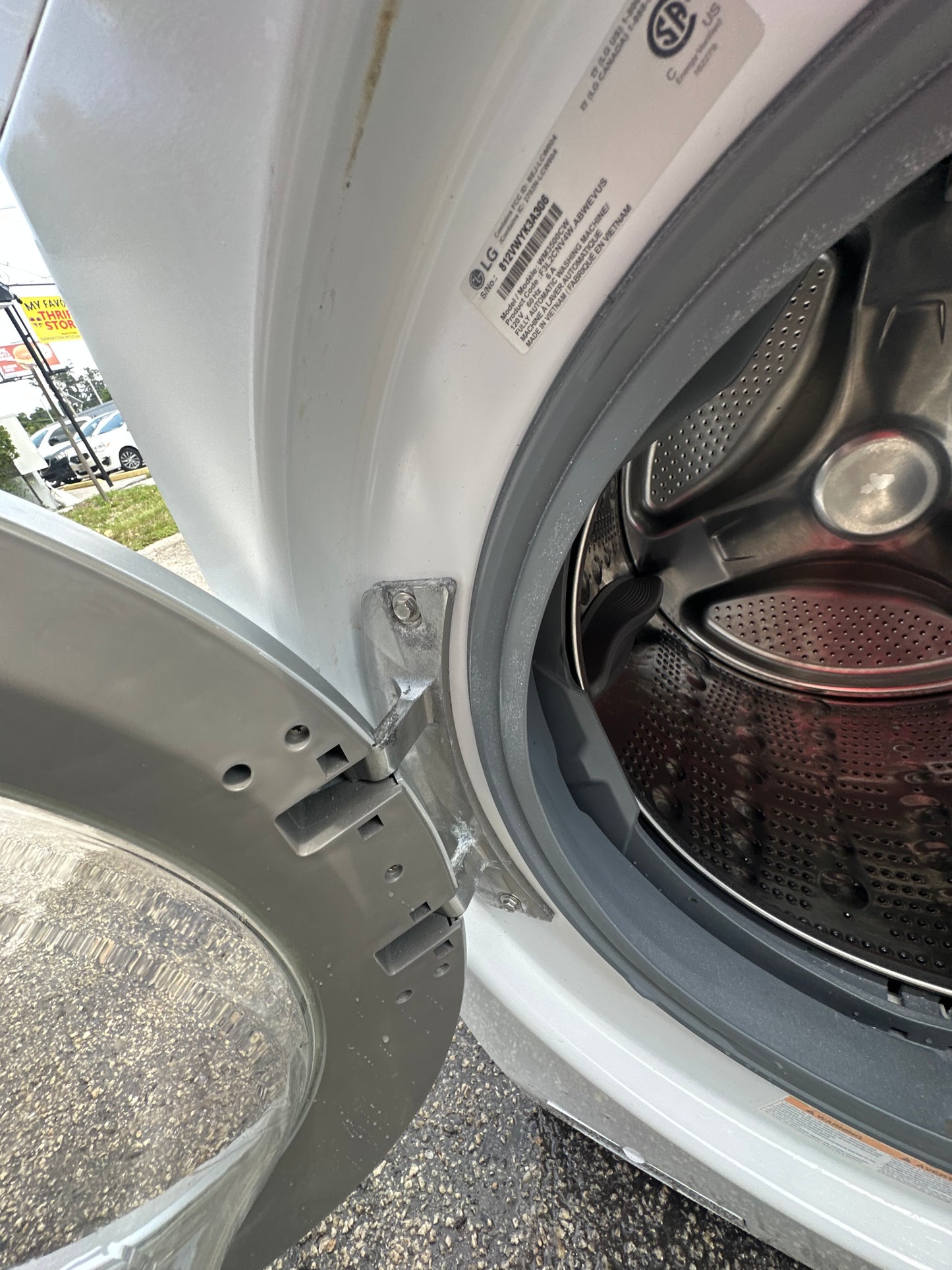 Lg Washer - White - 27 Inch Front Load Smart Washer with 4.5 cu. ft. Capacity