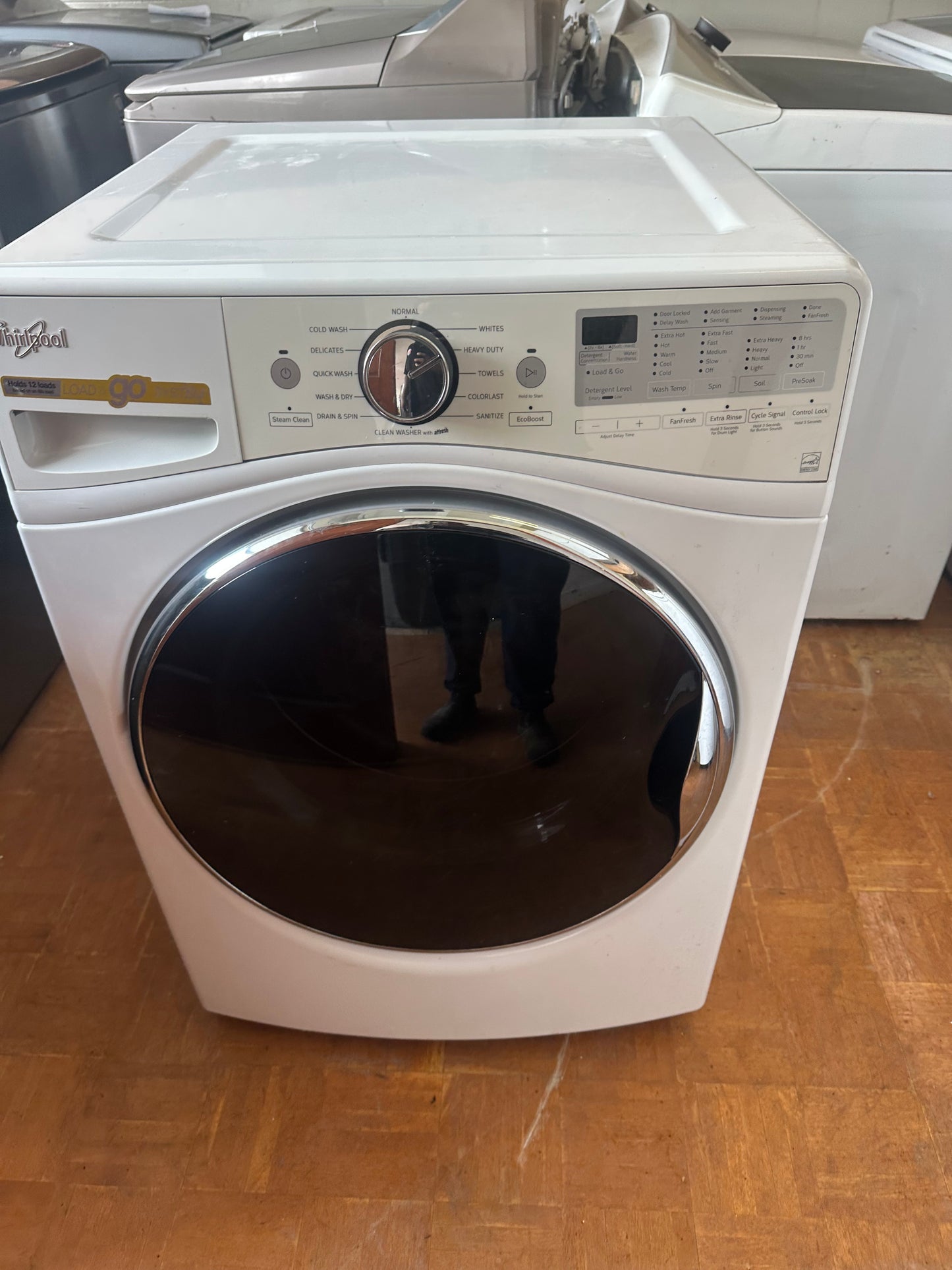 Whirlpool 4.5 cu ft Front‑Load Washer with Load & Go