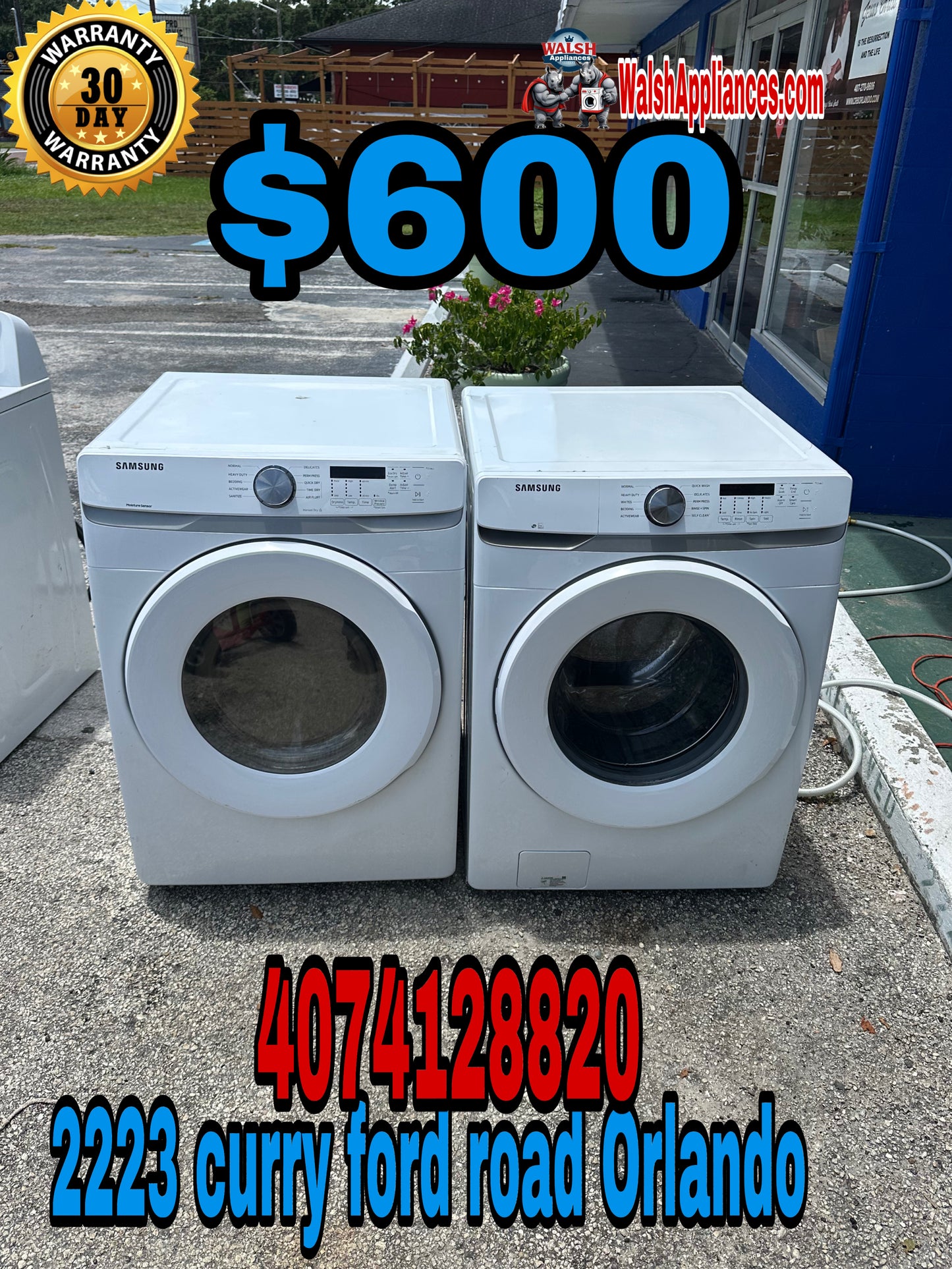 Samsung Washer And Electric Dryer Set