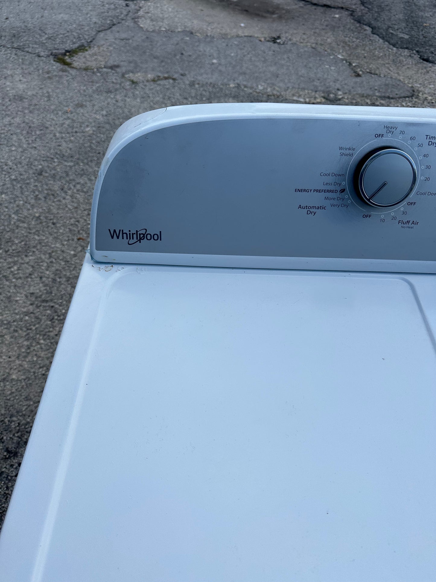 Whirlpool 7.0 cu. ft. Top Load Electric Dryer with AutoDry™ Drying System