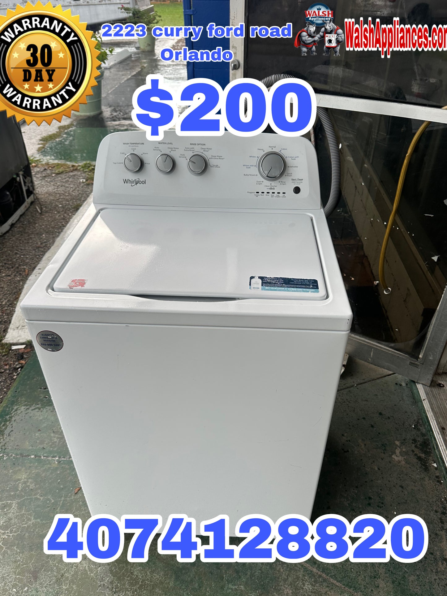 Whirlpool 3.8 cu. ft. Top Load Washer with Deep Water Wash Option