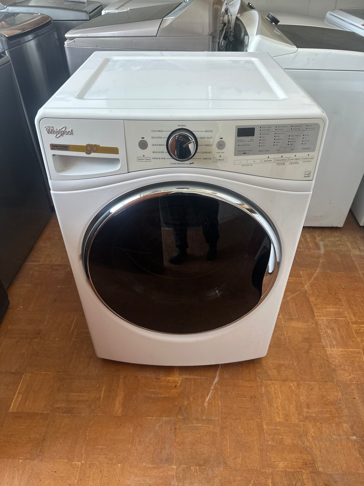 Whirlpool 4.5 cu ft Front‑Load Washer with Load & Go