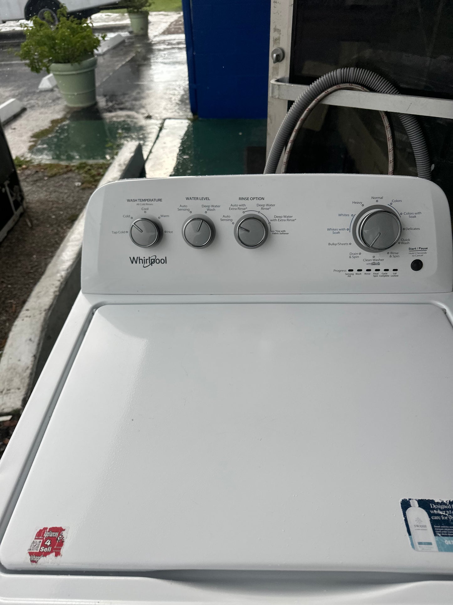 Whirlpool 3.8 cu. ft. Top Load Washer with Deep Water Wash Option