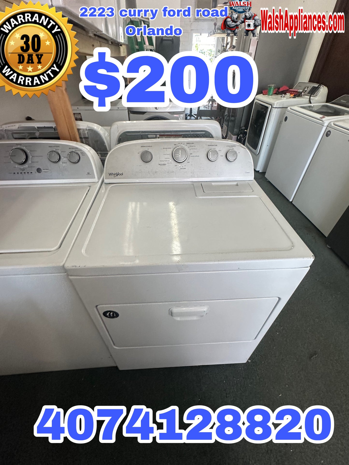 Whirlpool 7.0 cu. ft. Electric Dryer with AutoDry™ Drying System