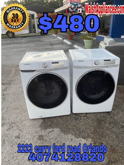Samsung Washer And Electric Dryer Set