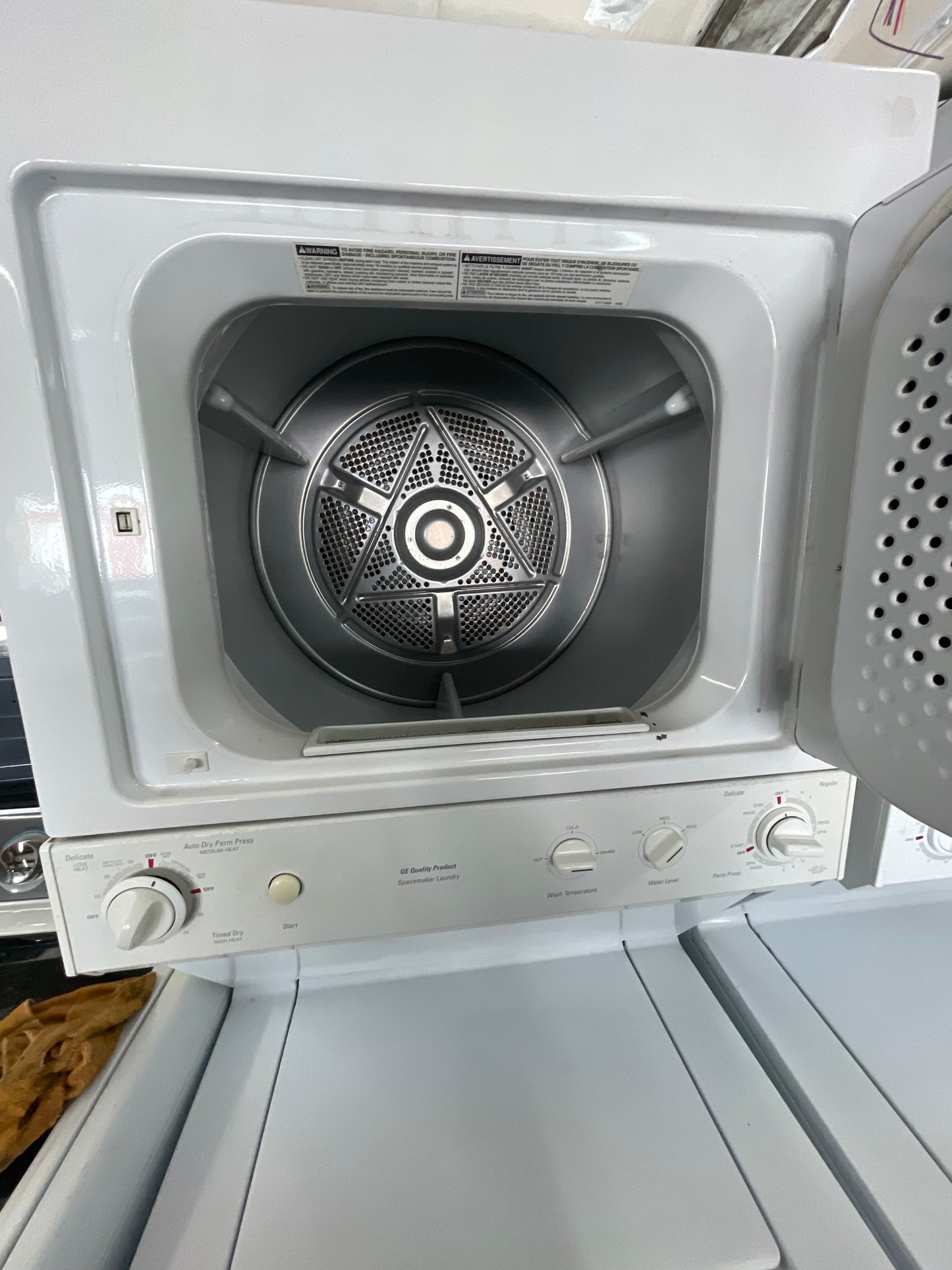 GE® 27" Unitized Spacemaker® Washer and Electric Dryer