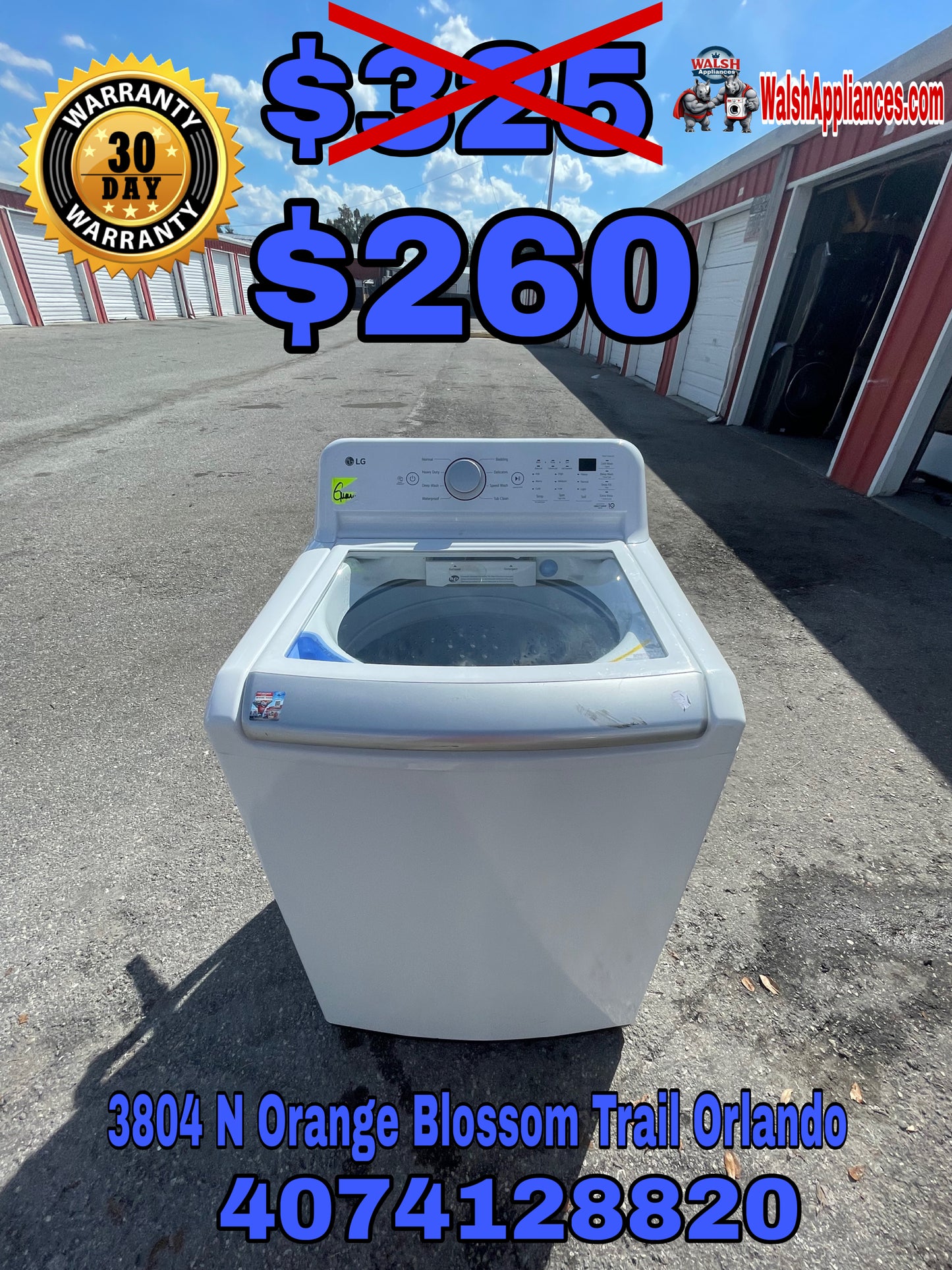 🔥 LG WT7155CW Top-Load Washer