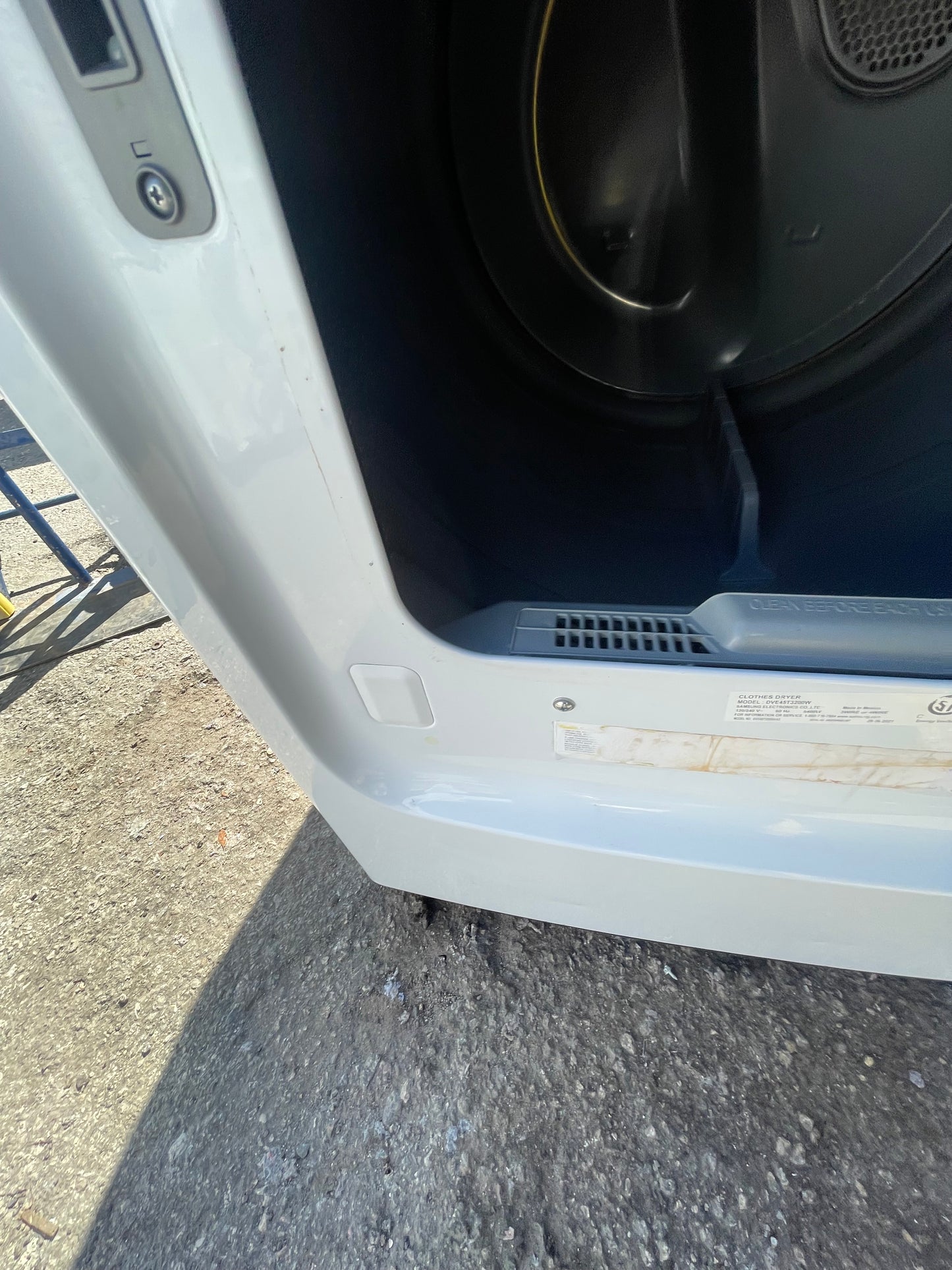 Samsung DVE45T3200W 7.2 Cu. Ft. Electric Dryer – White