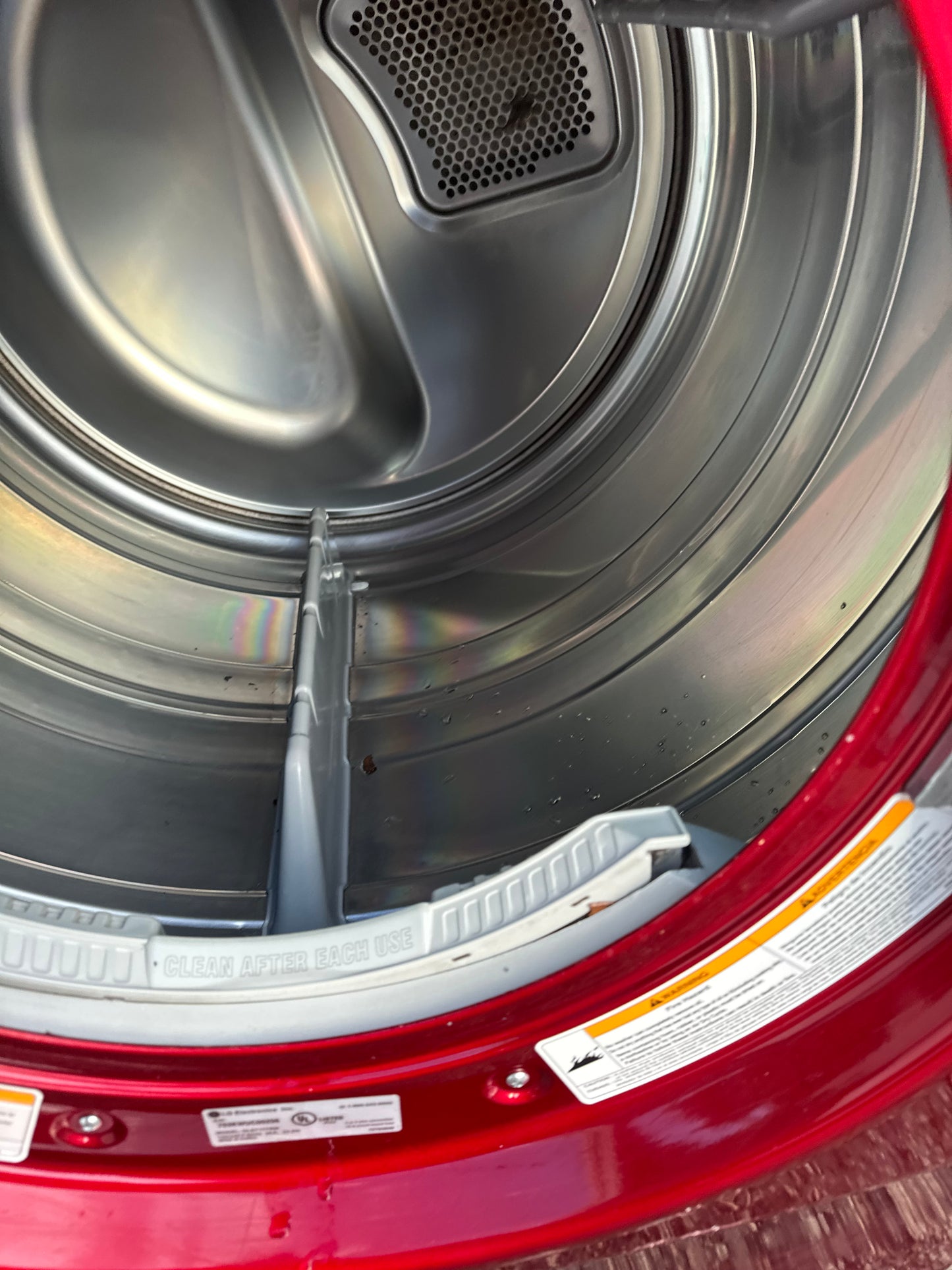 LG DLE7177RM Electric Dryer (Cherry Red)