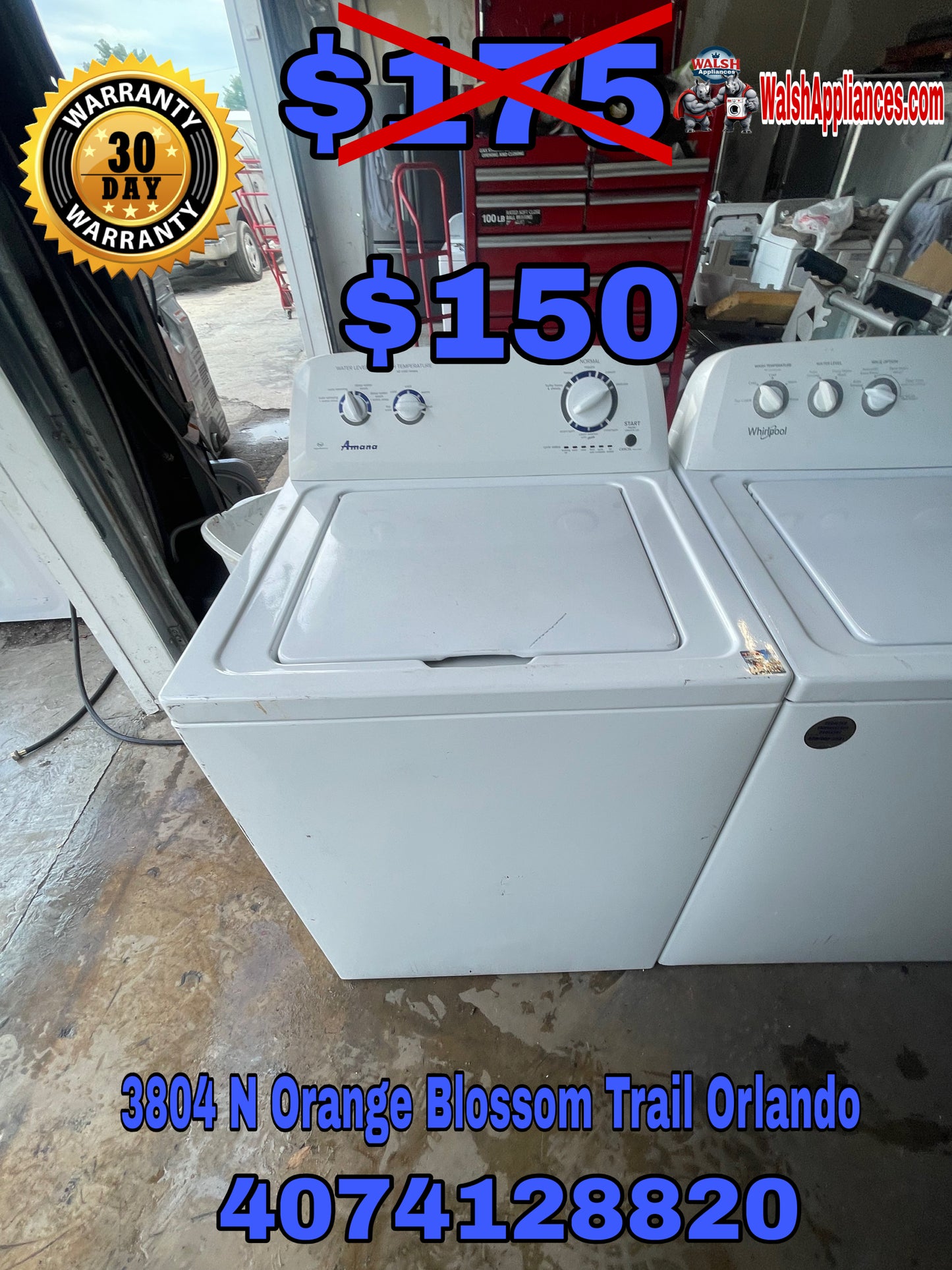 Amana Top-Load Washer•	Model: NTW4516FW0