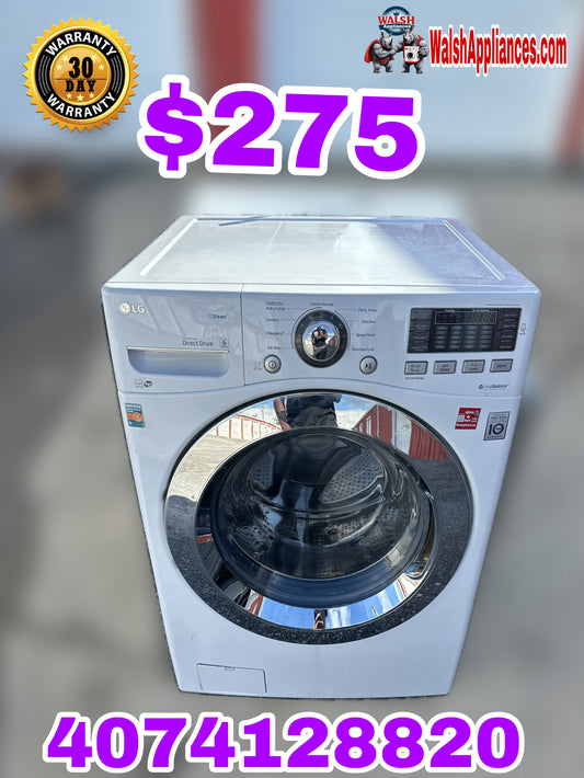 Lg Washer - White - 27 Inch 4.3 cu. ft. Front Load Washer with 7 Wash Cycles