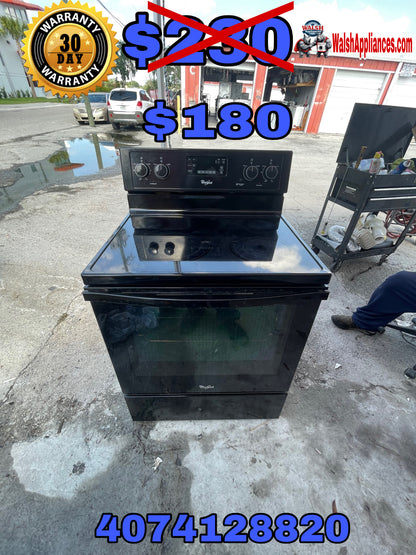 Whirlpool 30” Freestanding Electric Range with Smooth Ceramic Glass Cooktop