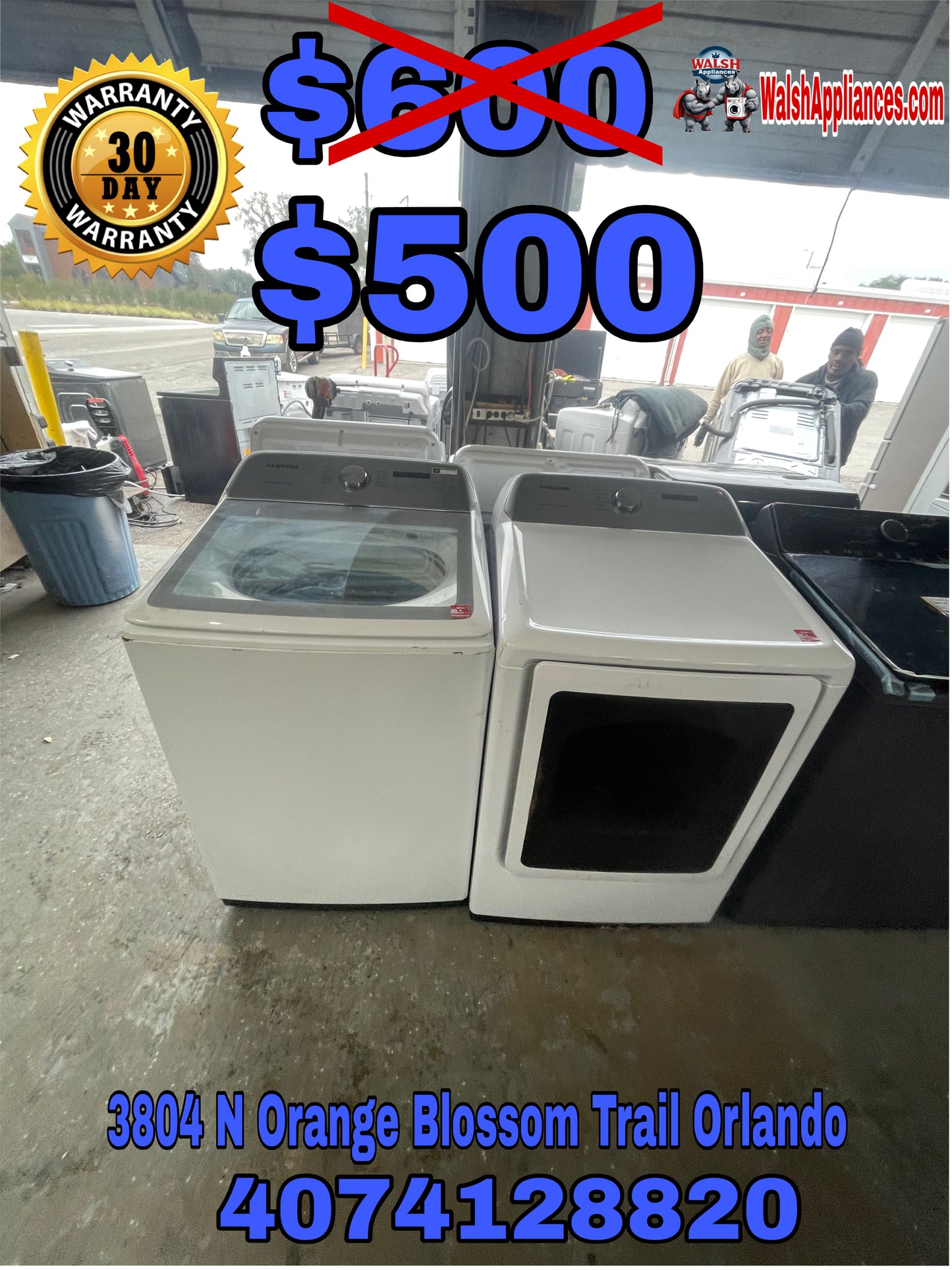 Samsung Washer And Electric Dryer Set