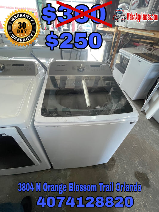 Samsung Top Load Washer with Active WaterJet & Super Speed