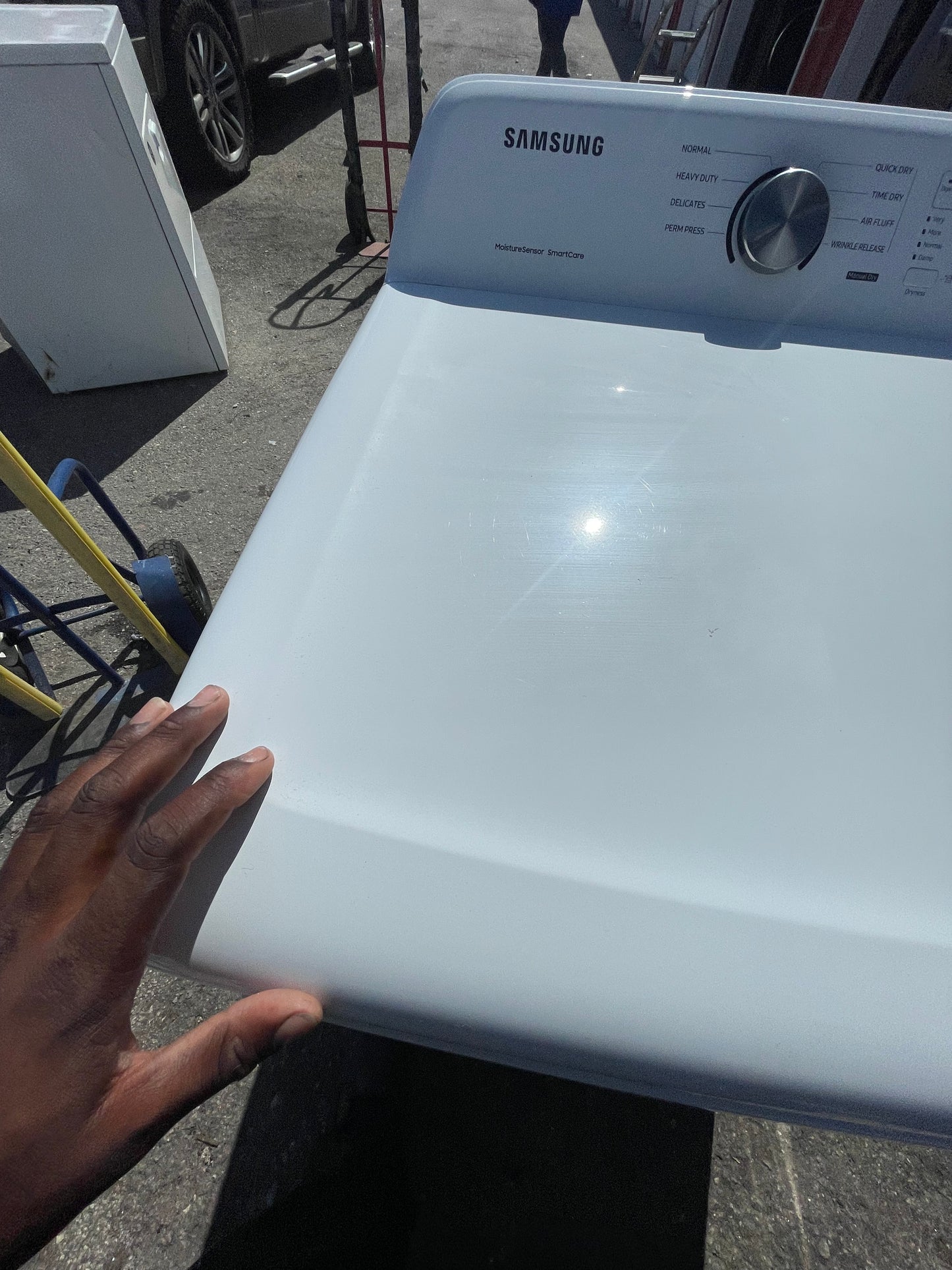 Samsung DVE45T3200W 7.2 Cu. Ft. Electric Dryer – White