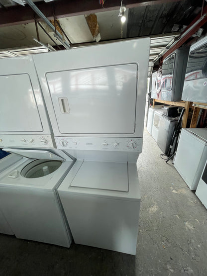 GE® 27" Unitized Spacemaker® Washer and Electric Dryer