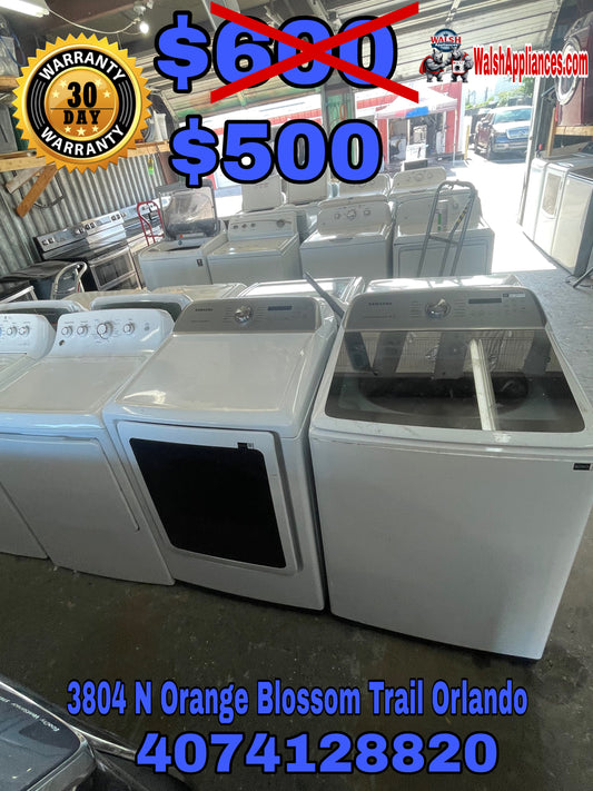 Samsung Washer And Electric Dryer Set