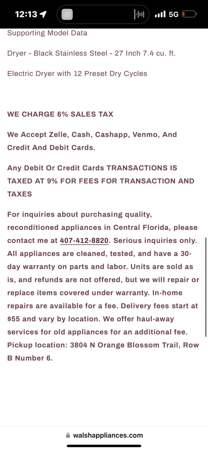 Whirlpool Electric Dryer Sst