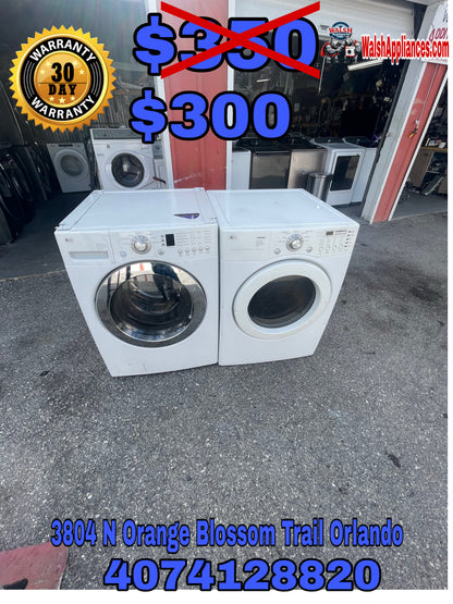Lg Front load Washer And Electric Dryer Set