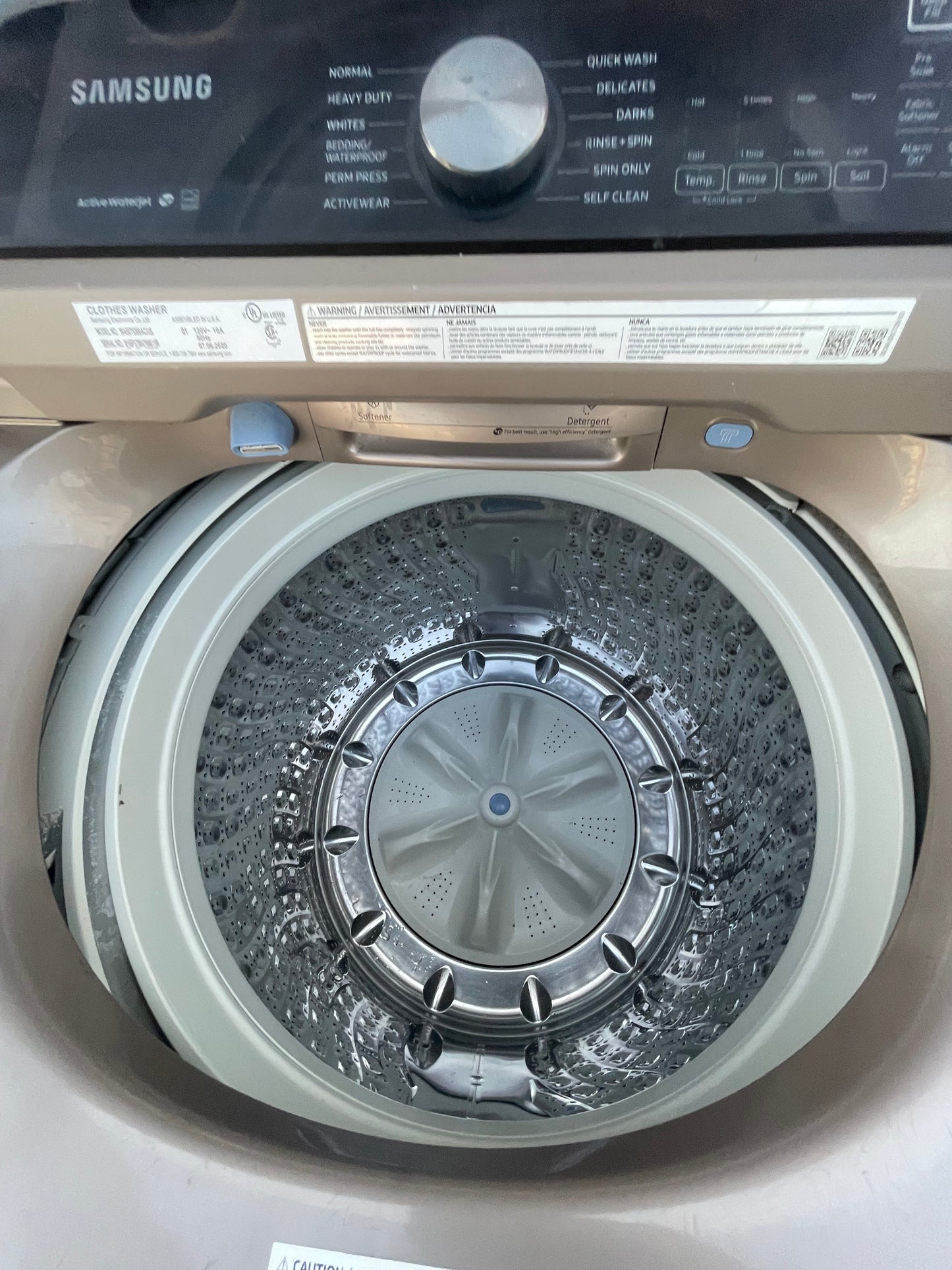 Samsung Champagne Washer and ElectricDryer