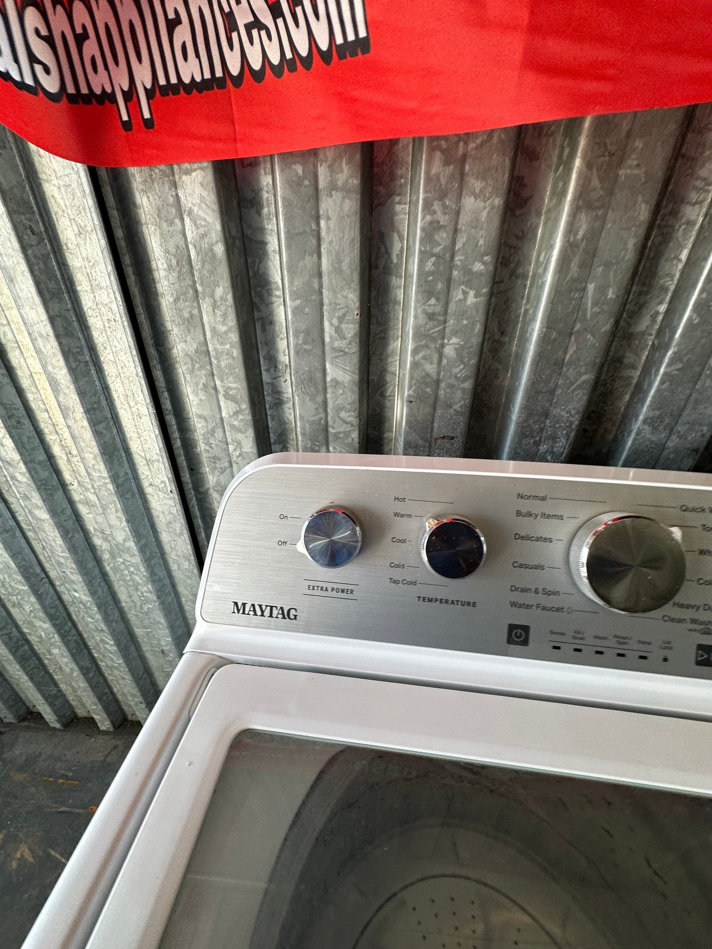 Maytag Washer - White - 28 Inch Top Load Smart Washer