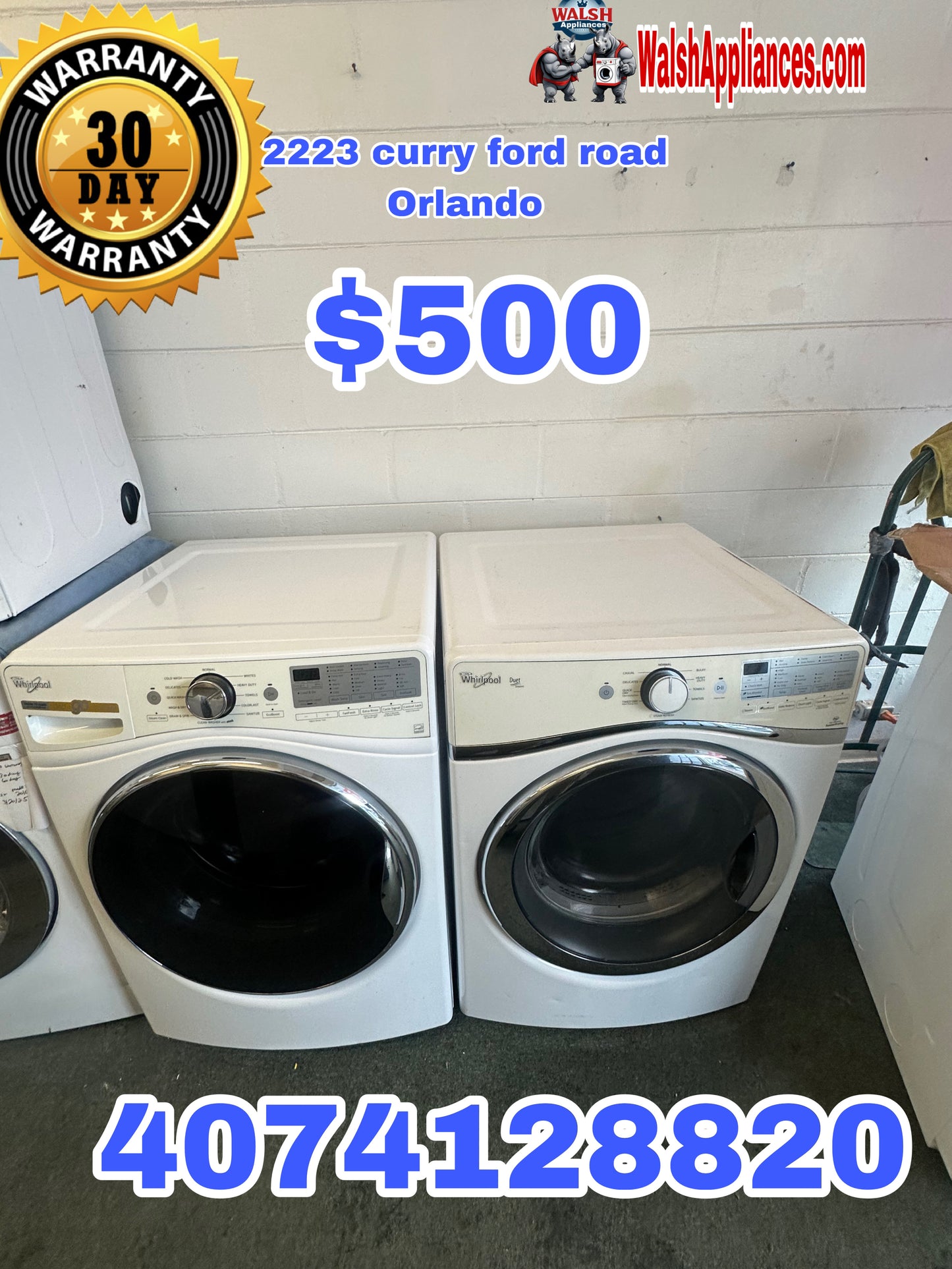 Whirlpool Front load Washer & Dryer Set