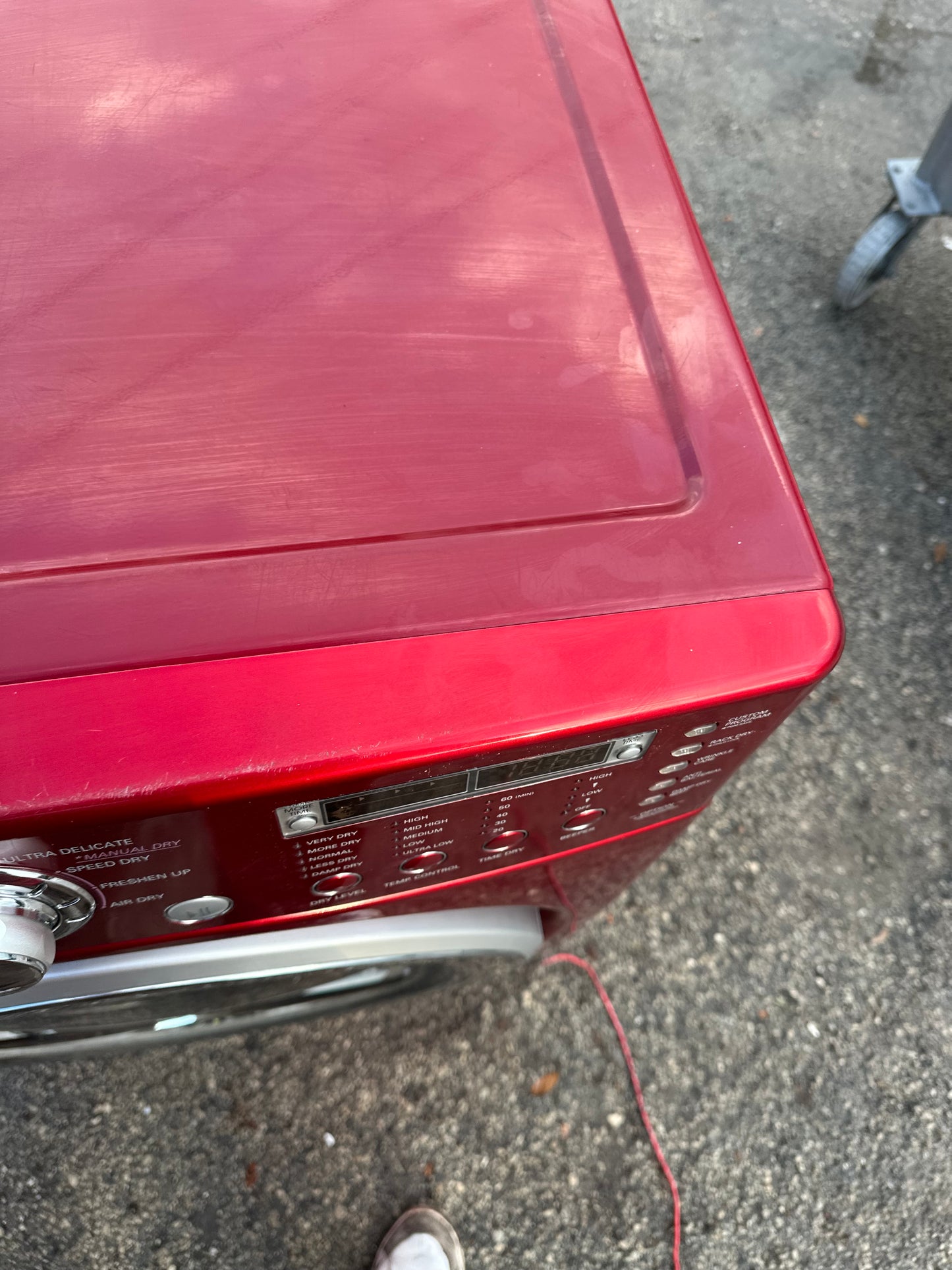 LG DLE7177RM Electric Dryer (Cherry Red)