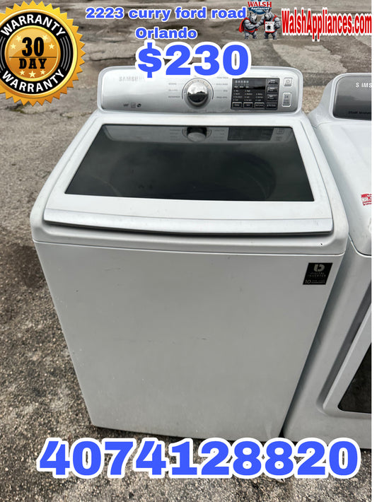 Samsung WA45H7000AW/AA 4.5 Cu. Ft. 9-Cycle High-Efficiency Top-Loading Washer