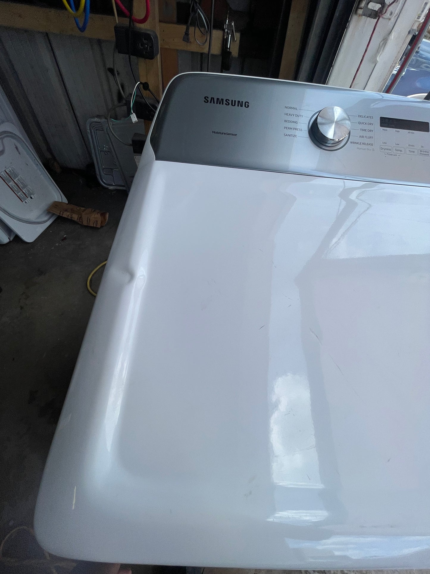 Samsung 7.4 Cu. Ft. White Electric Dryer with Sensor Dry dve50r5200w