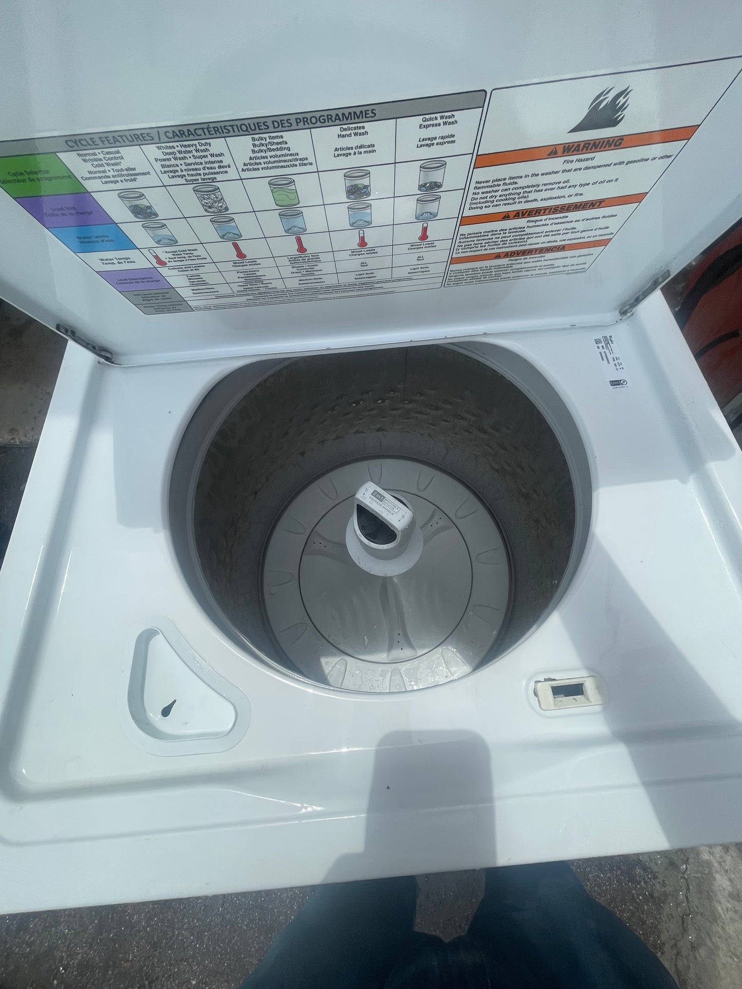 Whirlpool Washer 2in1 Removable Agitator