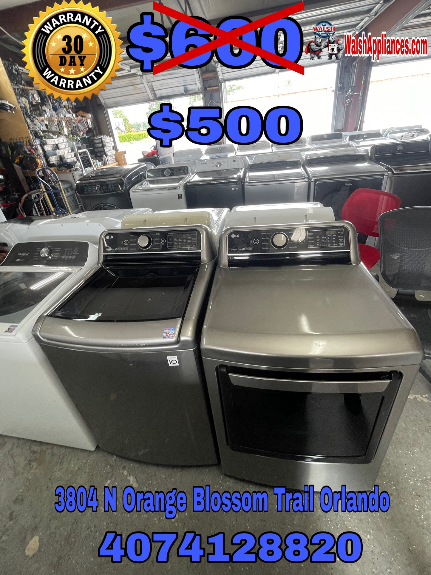 Lg Washer And Electric Dryer Set