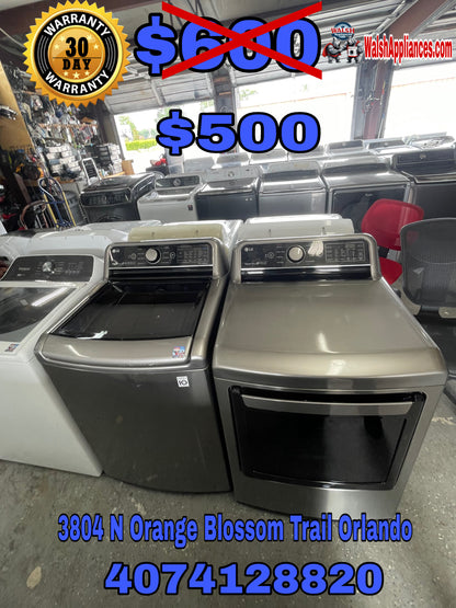 Lg Washer And Electric Dryer Set