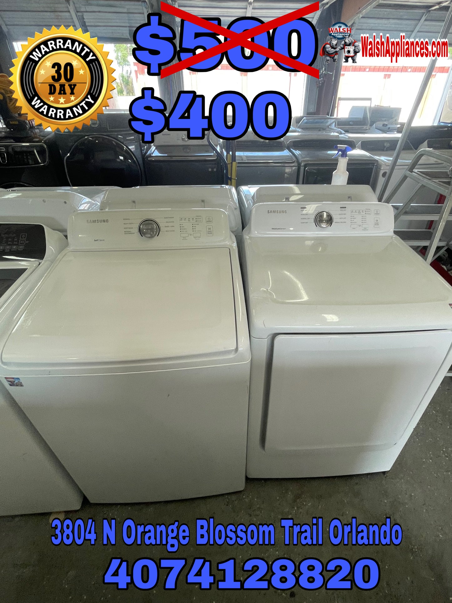 Samsung Washer And Electric Dryer Set