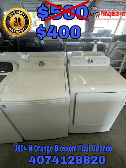 Samsung Washer And Electric Dryer Set
