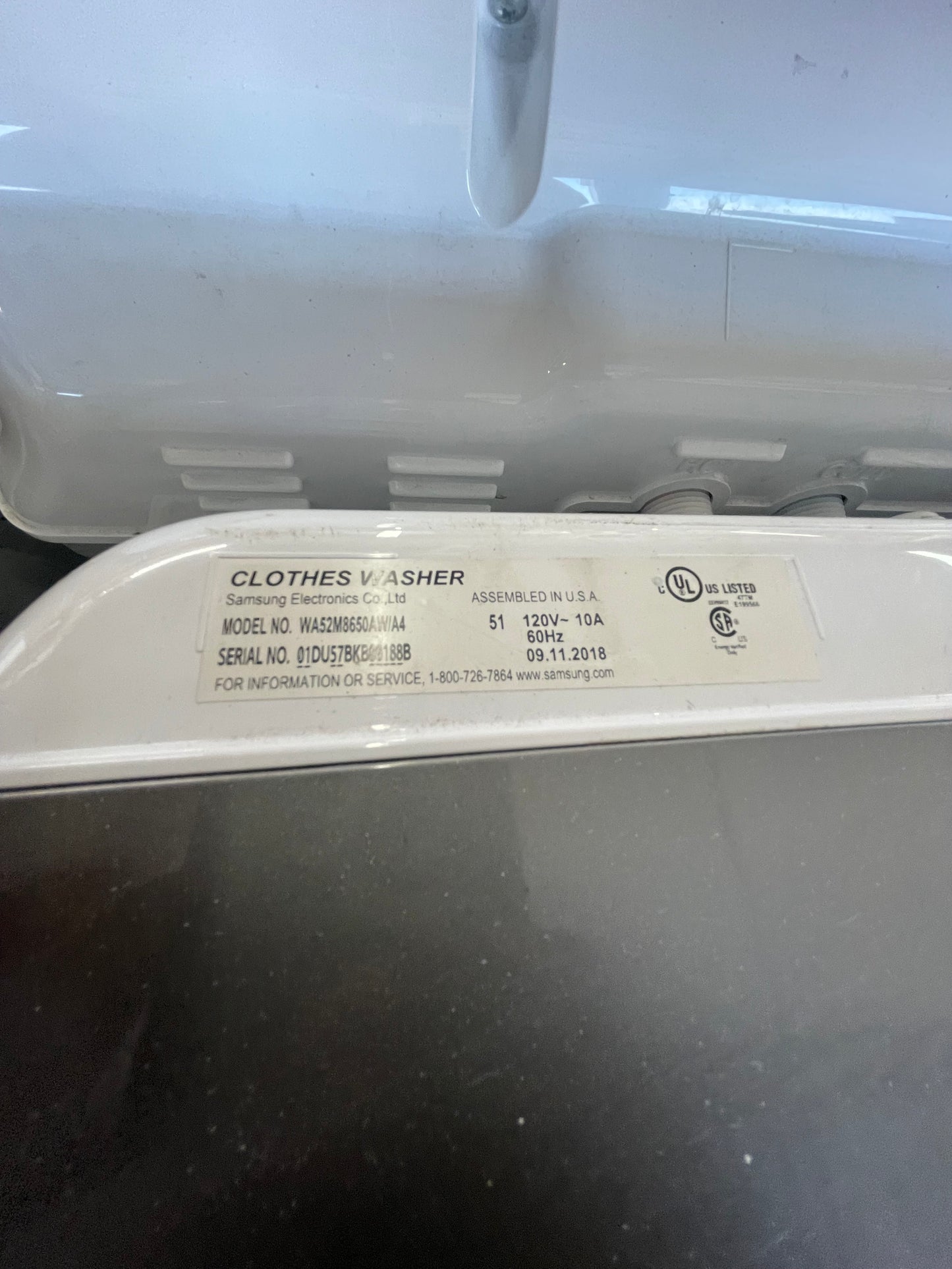 Samsung Washer And electric Dryer Set
