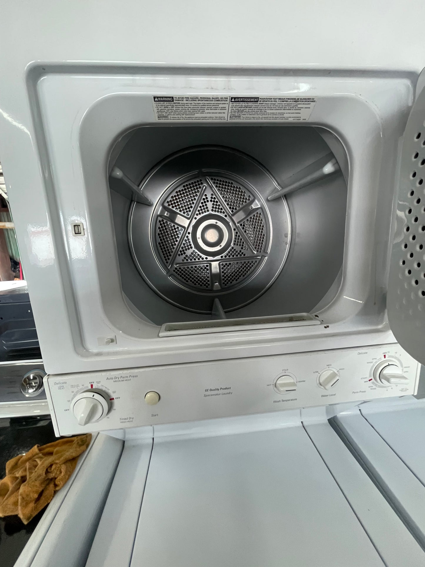 GE® 27" Unitized Spacemaker® Washer and Electric Dryer