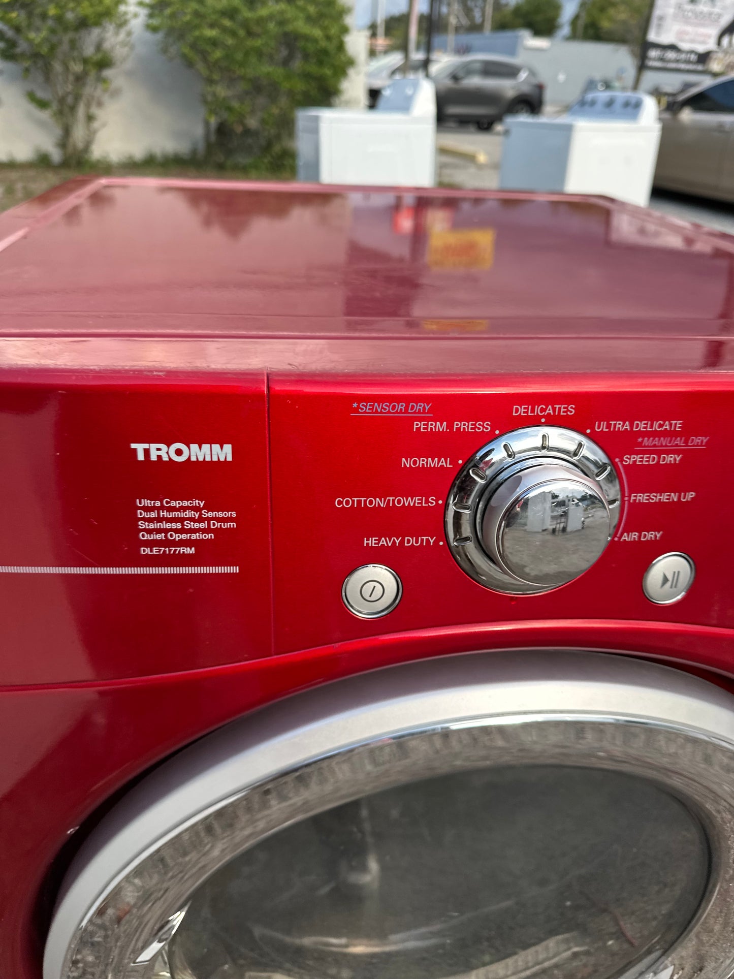LG DLE7177RM Electric Dryer (Cherry Red)